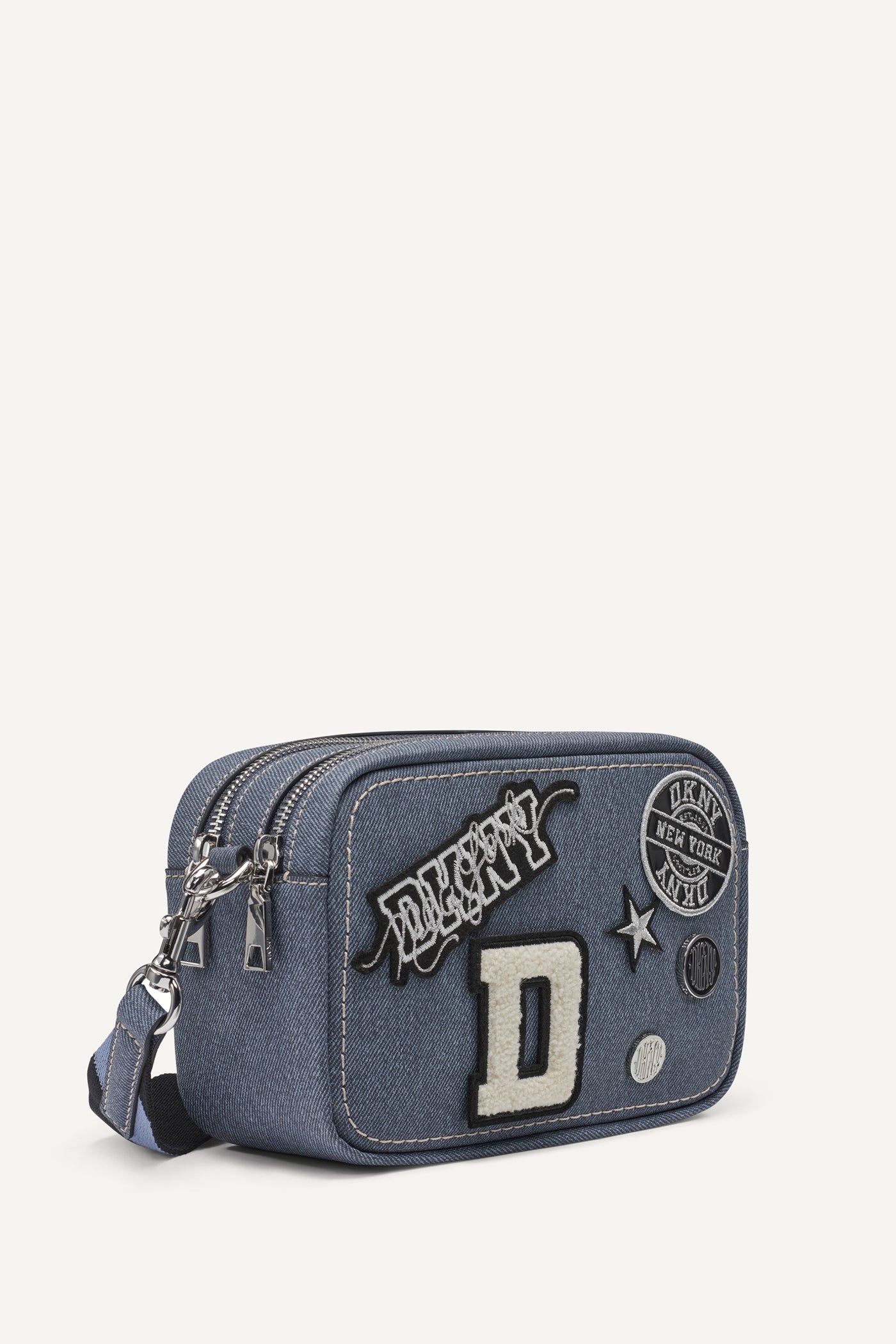 Denim NESSA FLAP CROSSBODY, BACK VIEW | Crossbody Bags