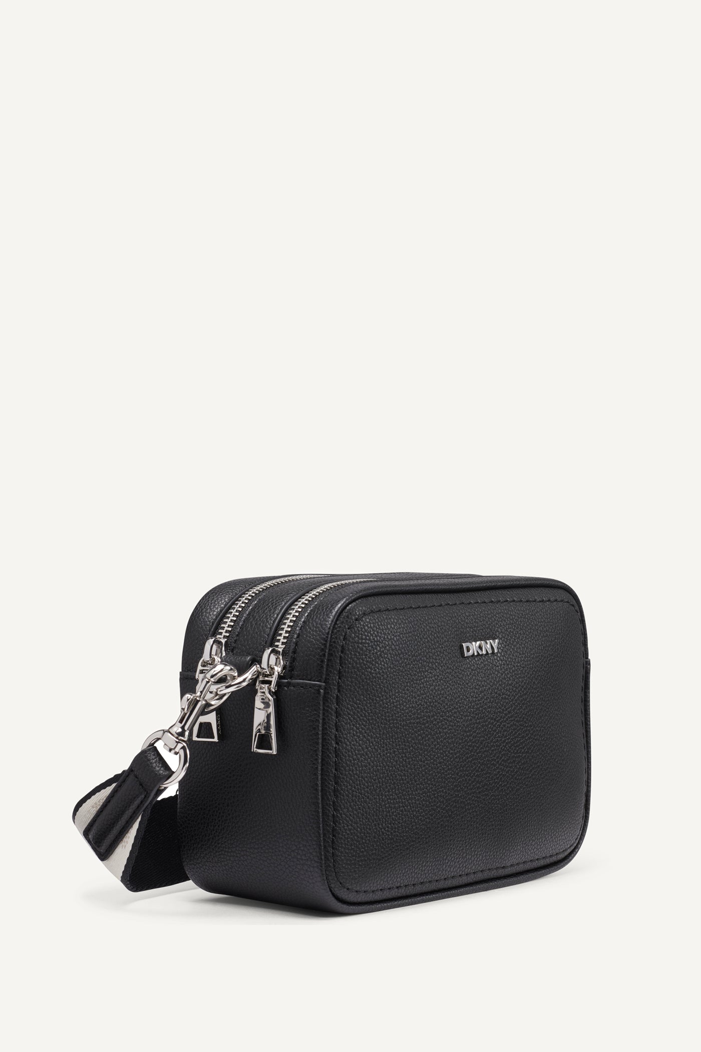 Black/Silver NESSA CAMERA BAG, BACK VIEW | Crossbody Bags