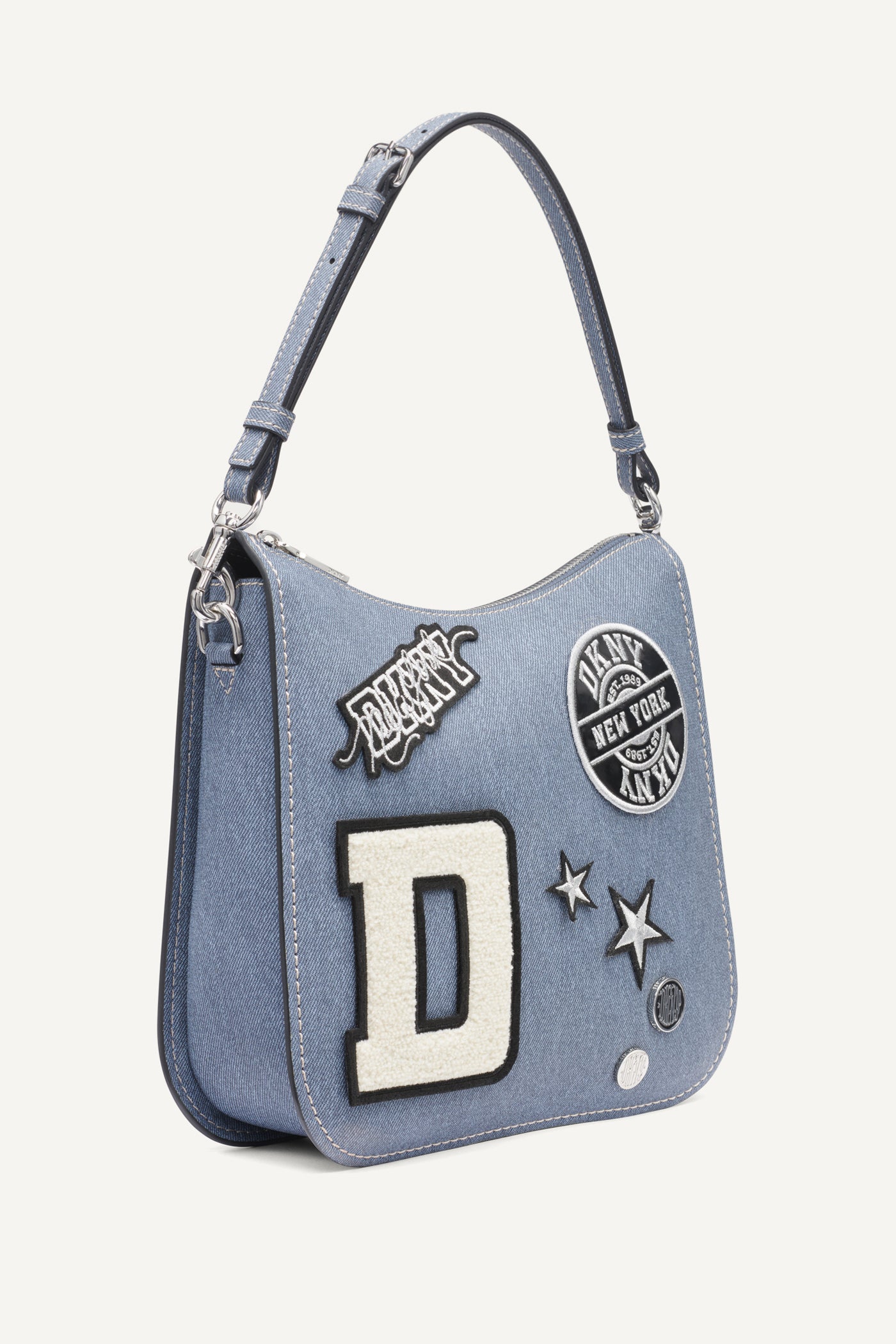 Denim NESSA MEDIUM CROSSBODY, BACK VIEW | Crossbody Bags