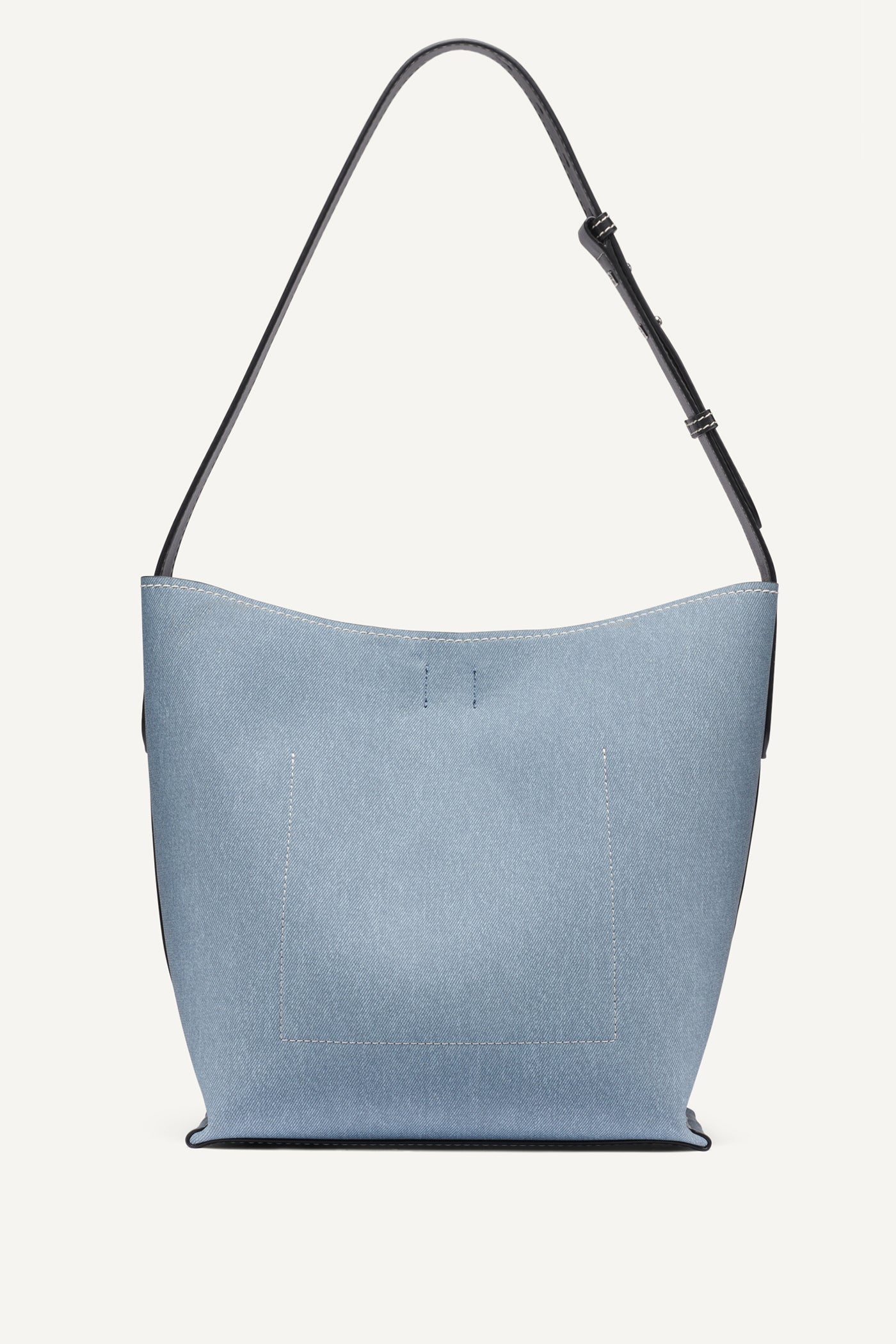 NICOLE DENIM LOGO BUCKET BAG VIEW 4 | Shoulder & Hobo Bags