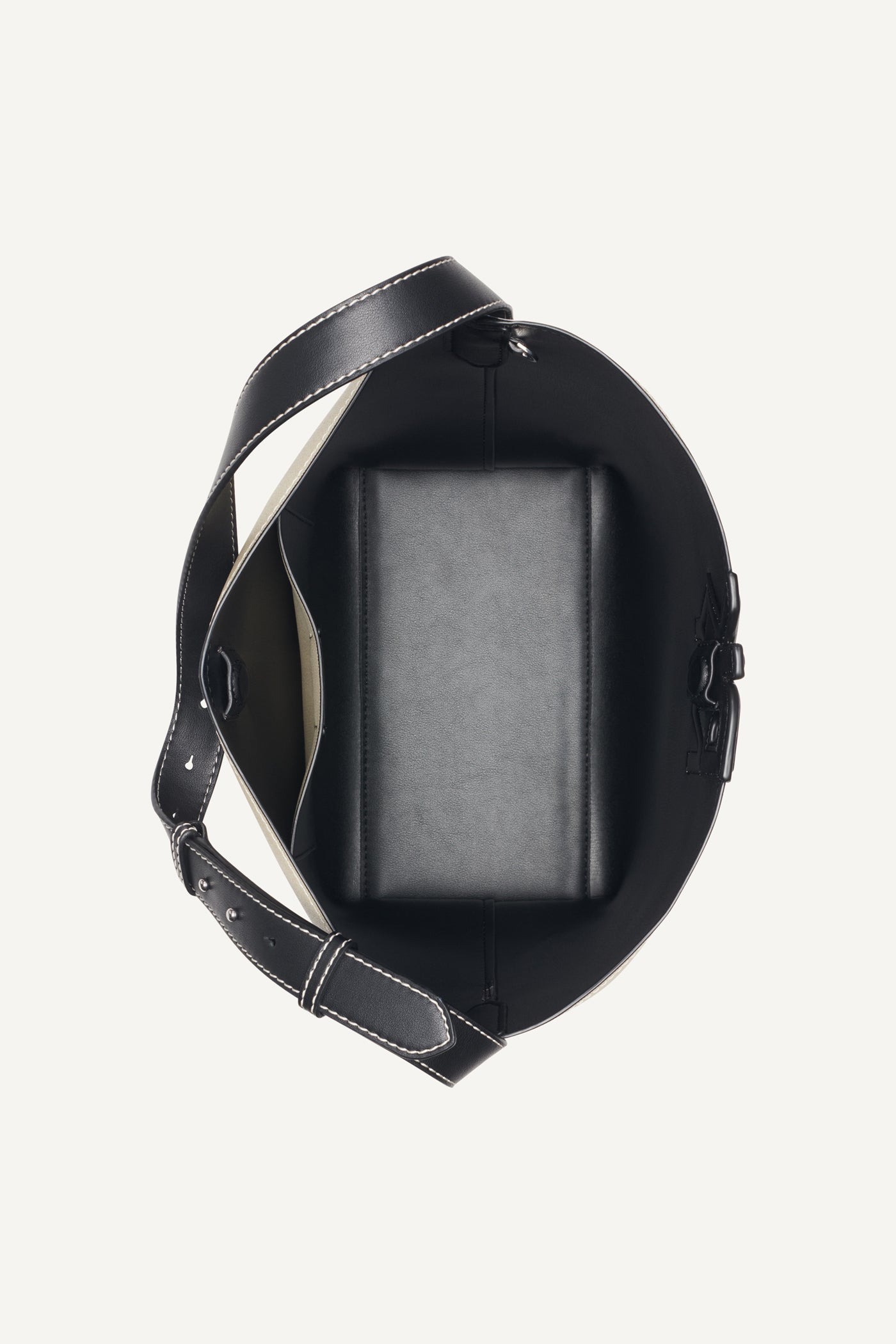 NICOLE LOGO BUCKET BAG VIEW 3 | NEW NEUTRALS