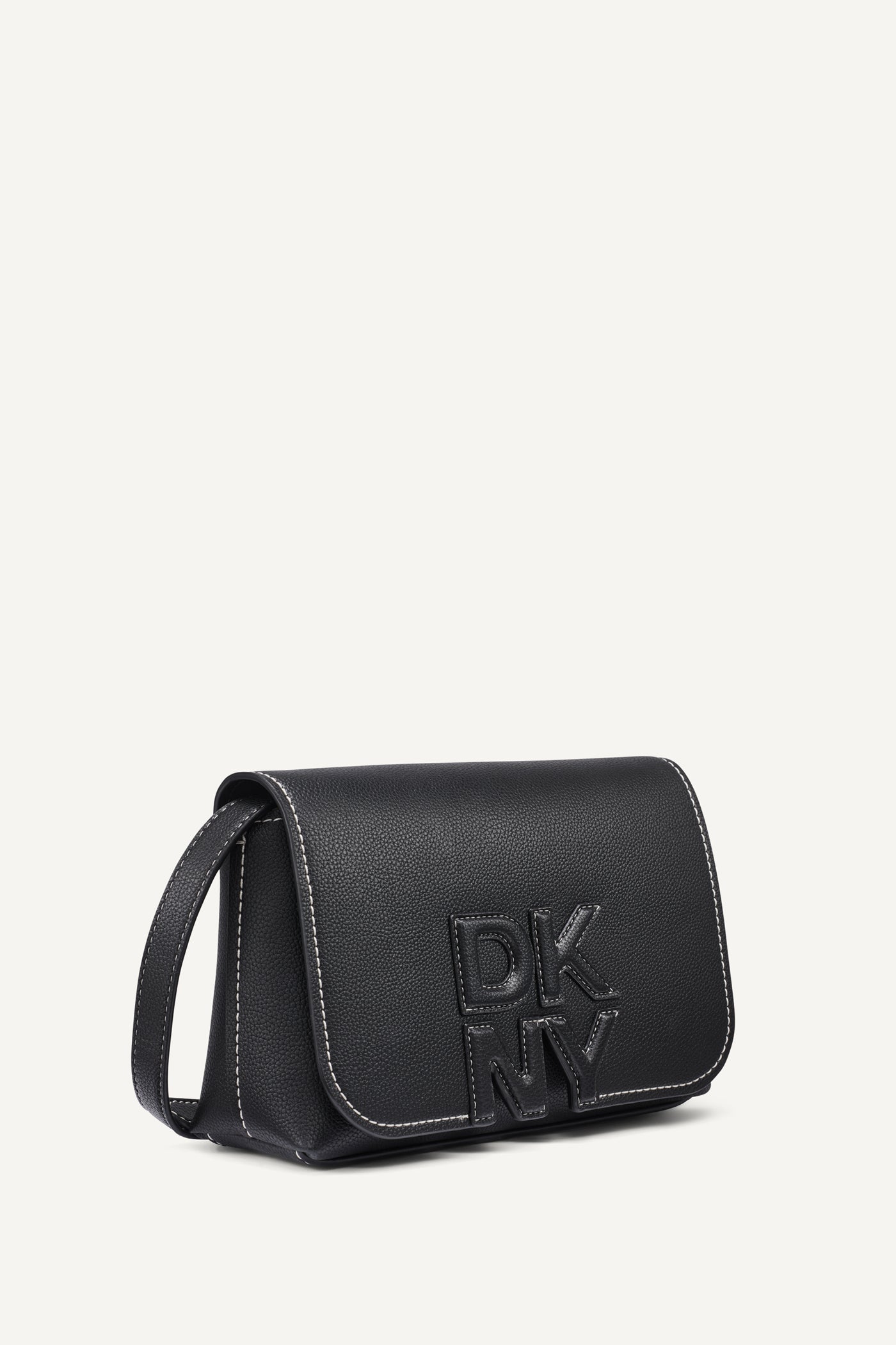 Black/Silver NICOLE LOGO CROSSBODY BAG, BACK VIEW | Crossbody Bags