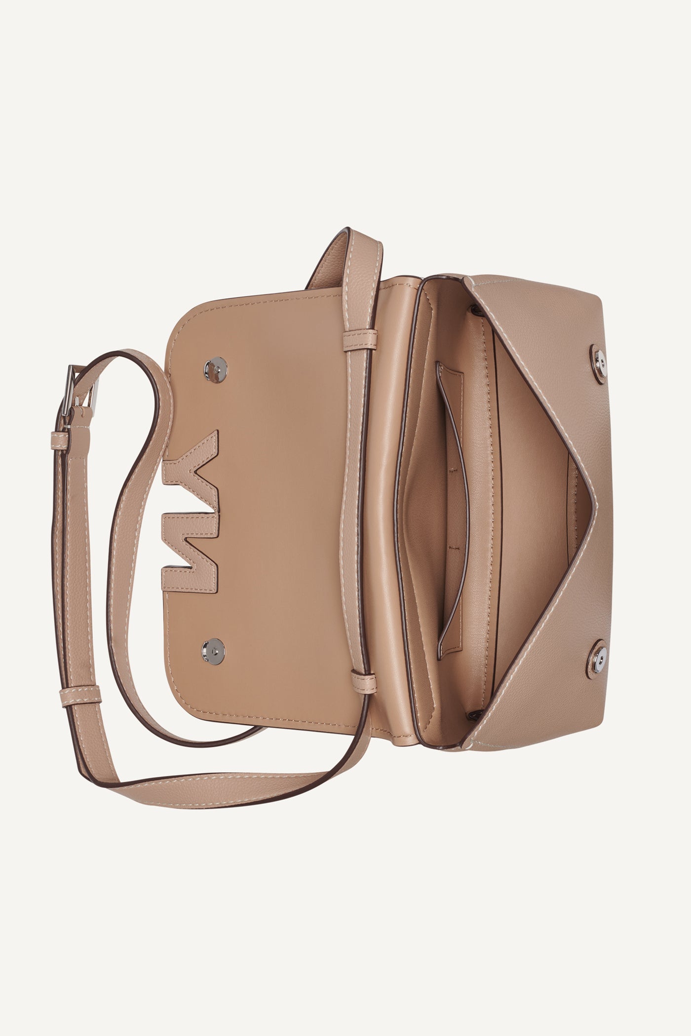 NICOLE LOGO CROSSBODY BAG VIEW 4 | NEW NEUTRALS