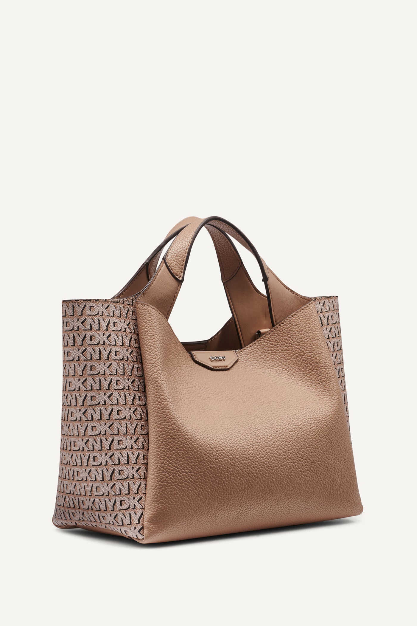 Cappuccino WILLA NEW YORK LOGO SATCHEL, BACK VIEW | Products