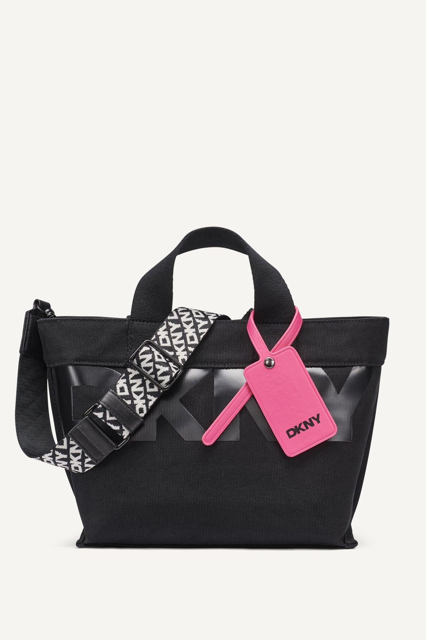 Black/Hot Pink BRADY SMALL CROSSBODY, FRONT VIEW | Crossbody Bags