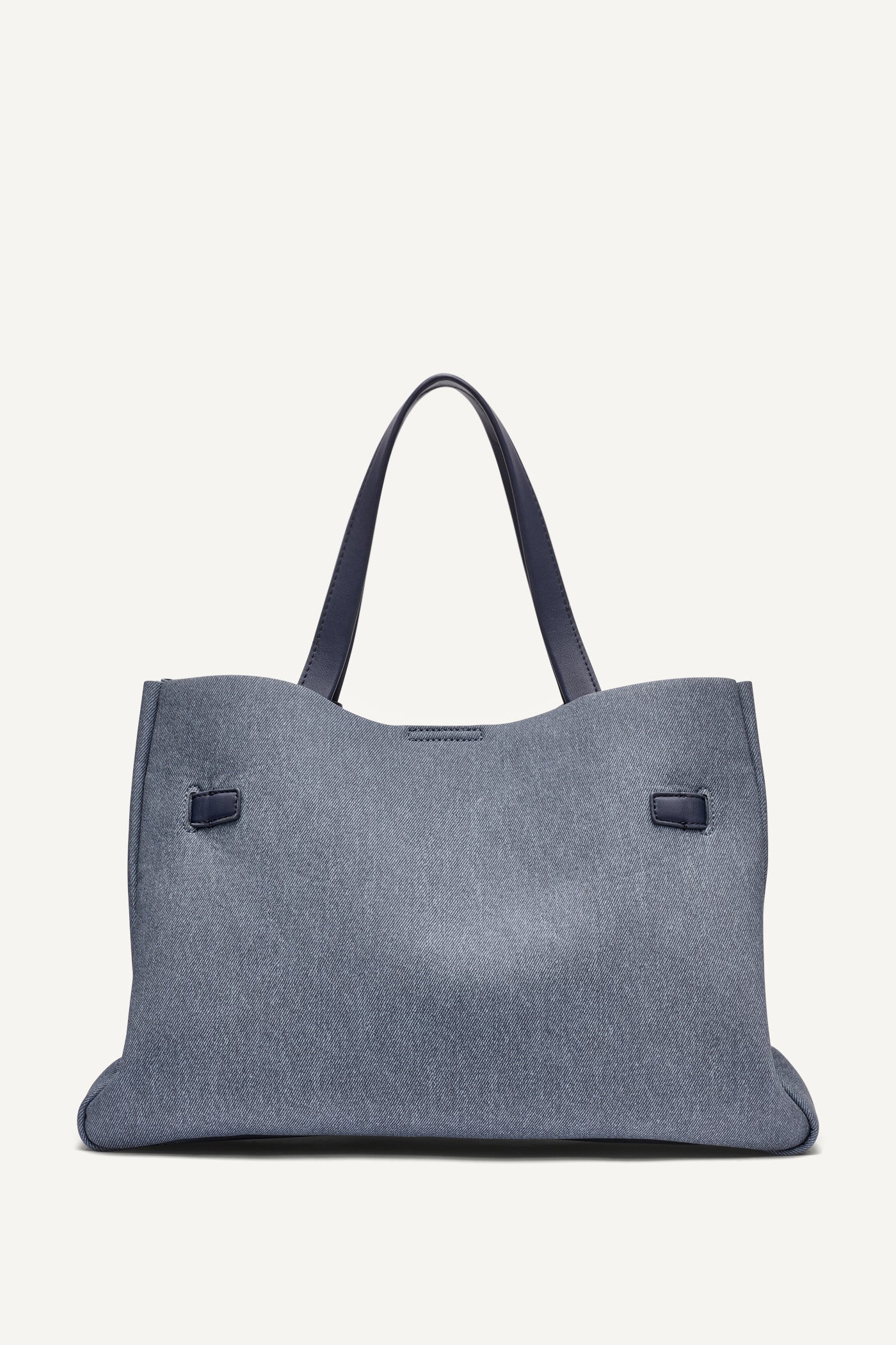 BRYAR DENIM LARGE SATCHEL VIEW 3 | MILLIE