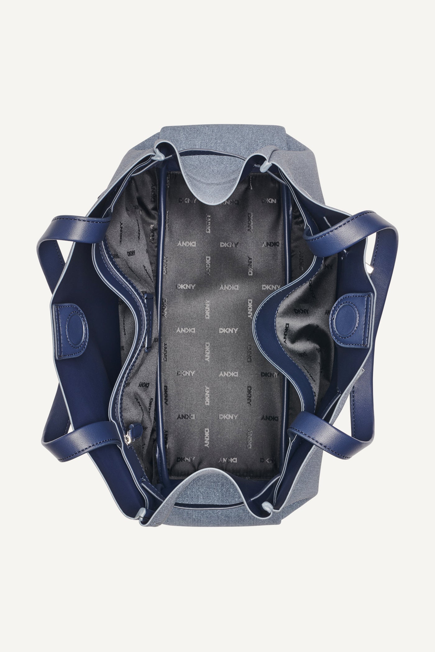 BRYAR DENIM LARGE SATCHEL VIEW 4 | MILLIE