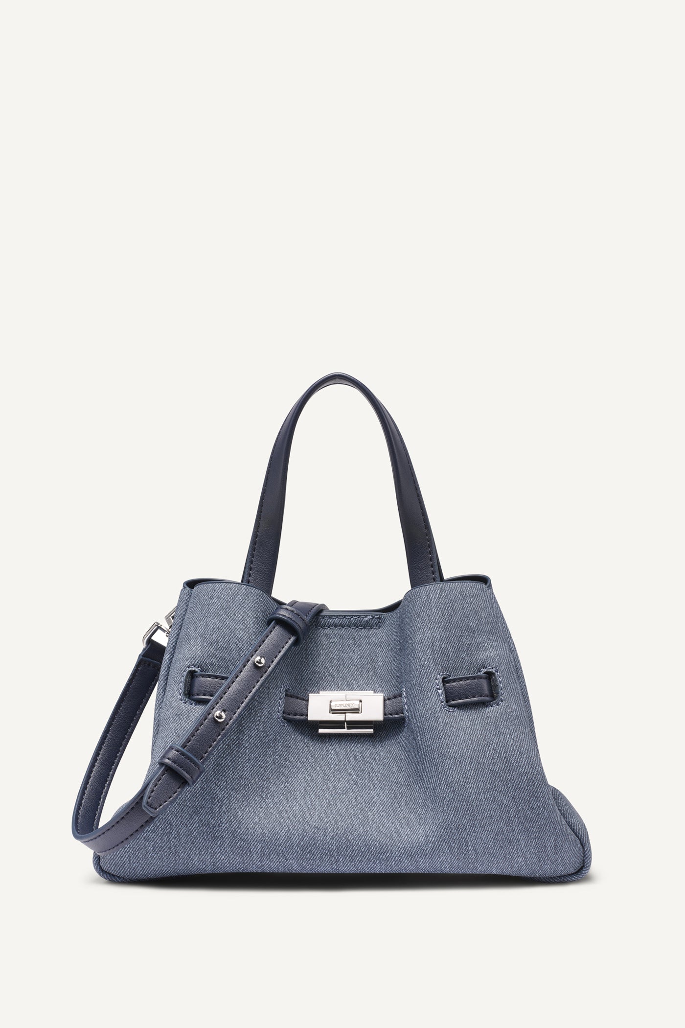 Denim BRYAR DENIM SMALL SATCHEL, FRONT VIEW | Denim Destination