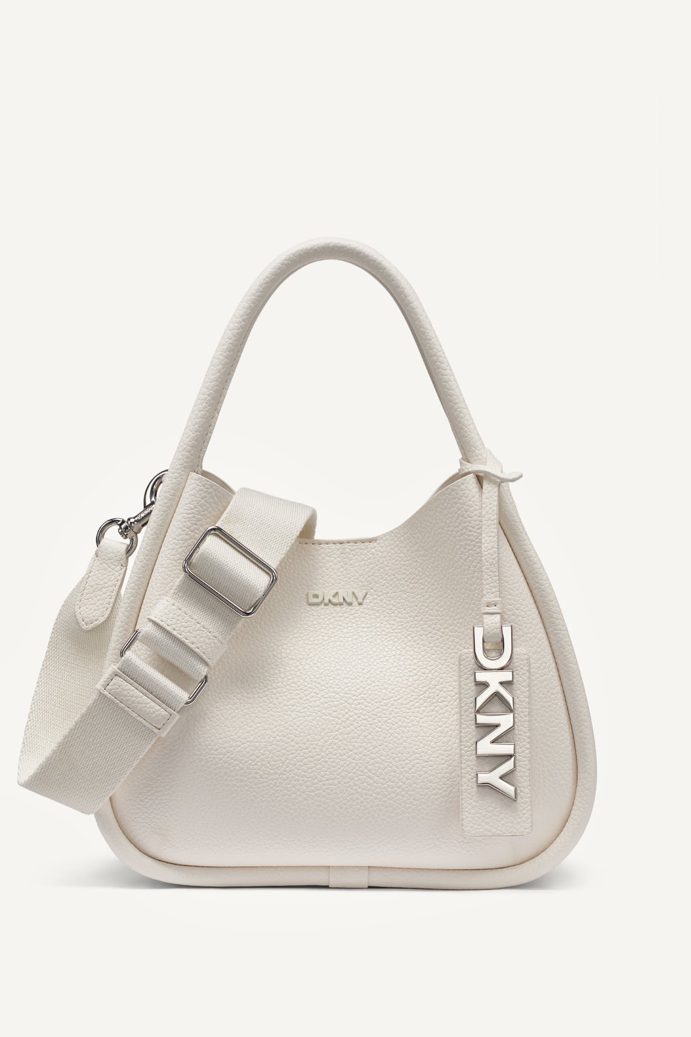 Marshmallow CAPRI MEDIUM HOBO BAG, FRONT VIEW | MUST-HAVES