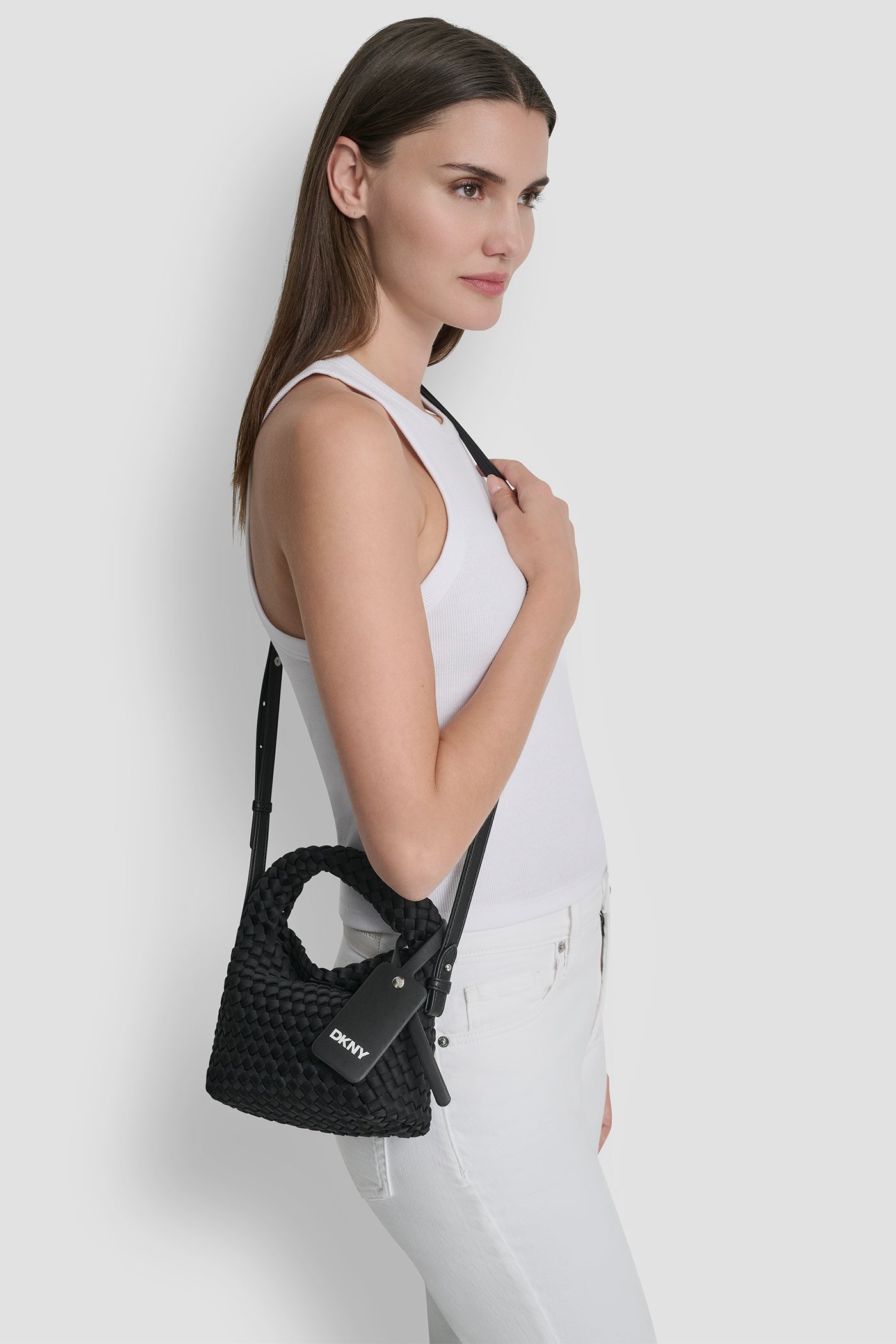 Black/Silver GISELLE CROSSBODY, BACK VIEW | Crossbody Bags