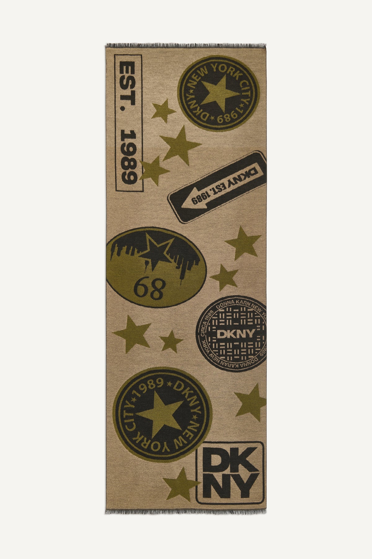 STAR DKNY LOGO SCARF VIEW 2