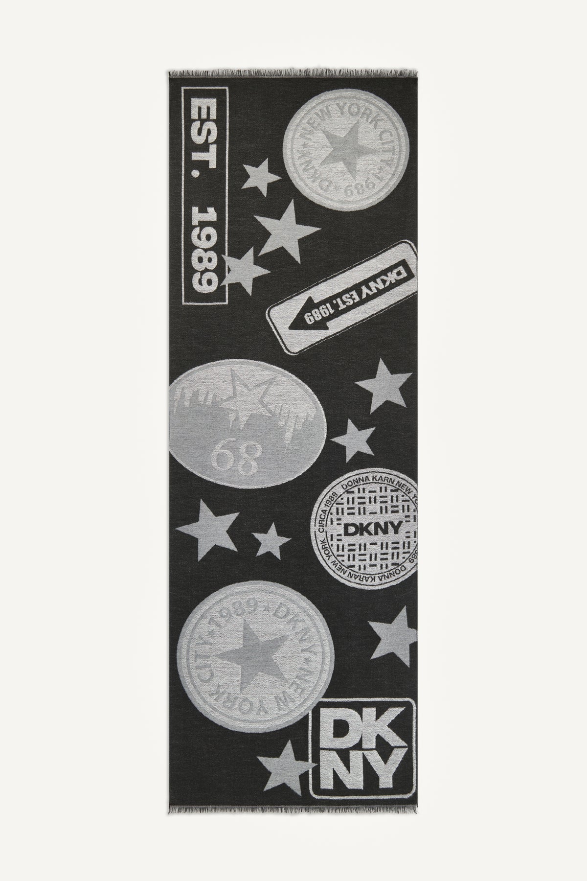 STAR DKNY LOGO SCARF VIEW 2