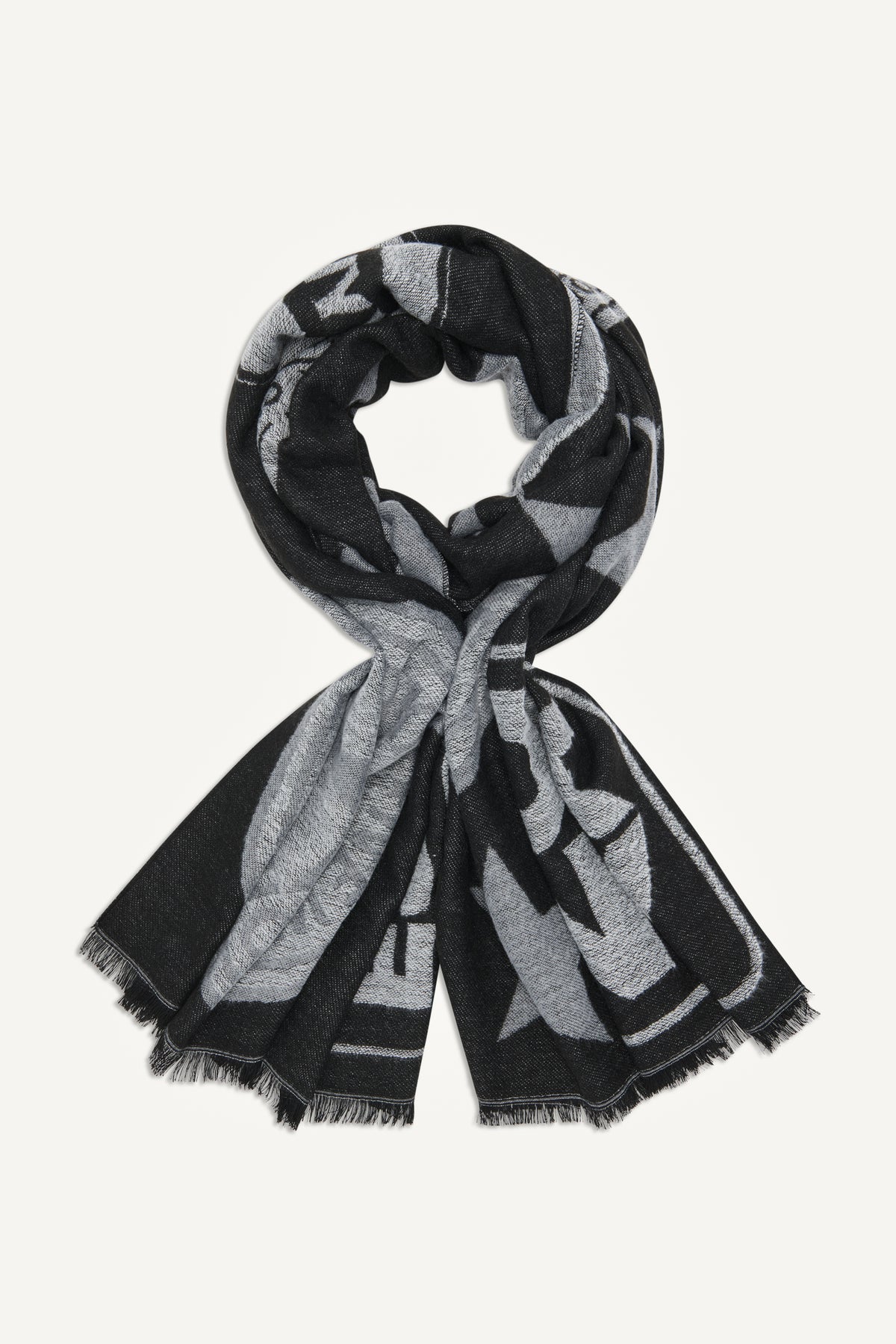 STAR DKNY LOGO SCARF VIEW 2