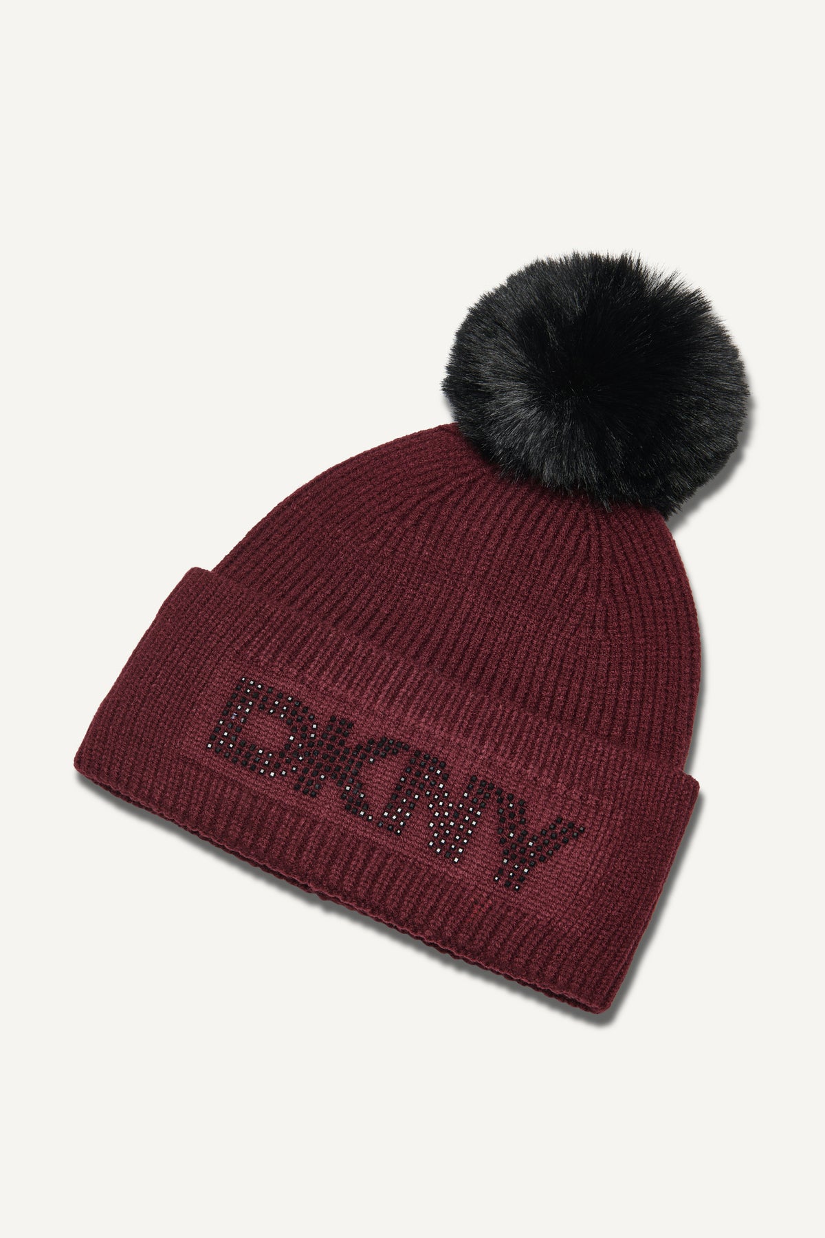 DISCO DKNY FAUX FUR POM HAT VIEW 2