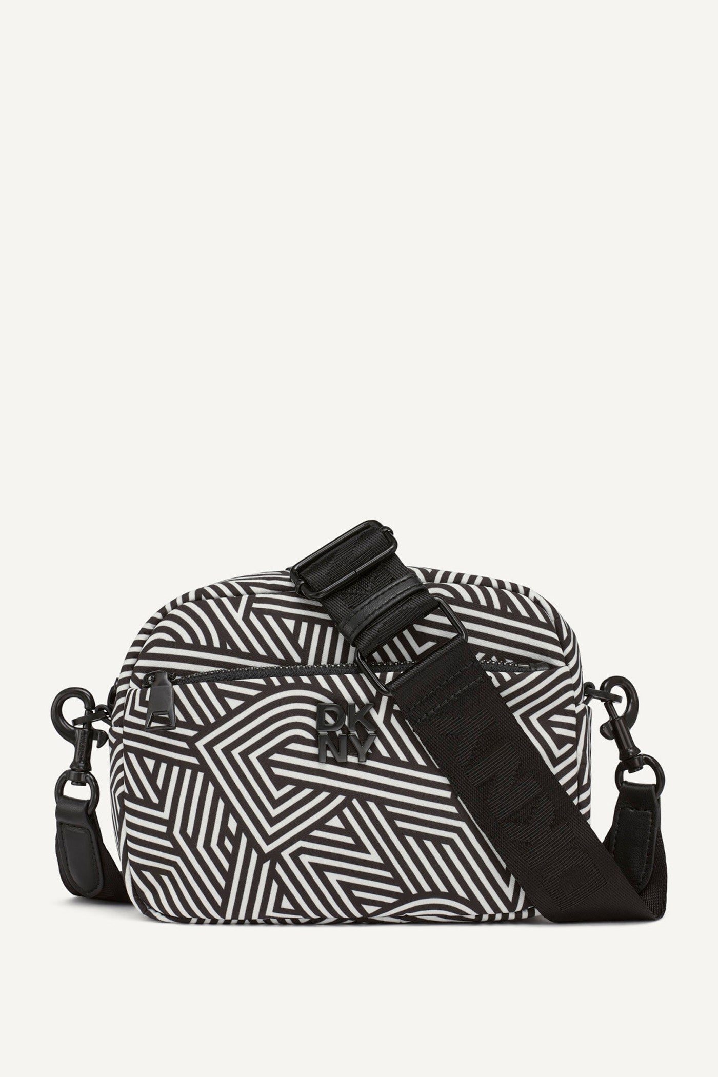 BLACK/SILVER JENNY CAMERA BAG, FRONT VIEW | Summer Essentials