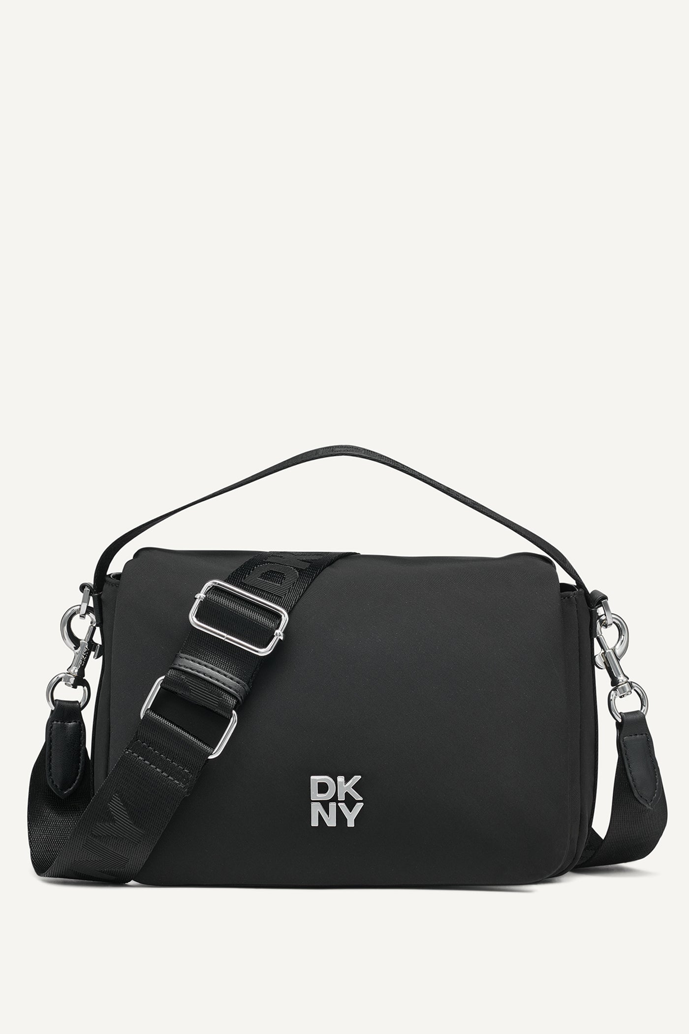Black/Silver JENNY FLAP SHOULDER, VIEW 1 | Crossbody Bags