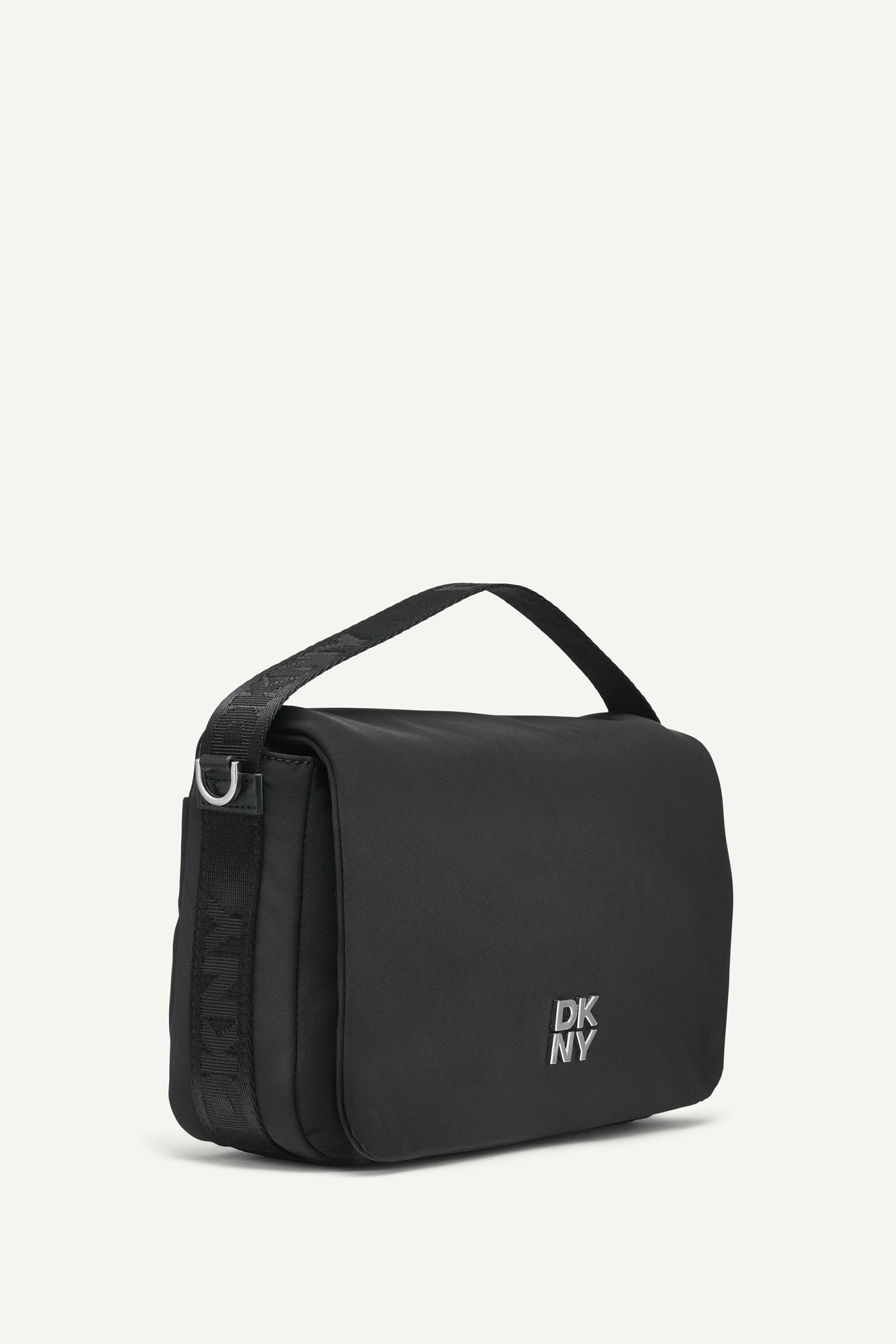 Black/Silver JENNY FLAP SHOULDER, VIEW 2 | Crossbody Bags