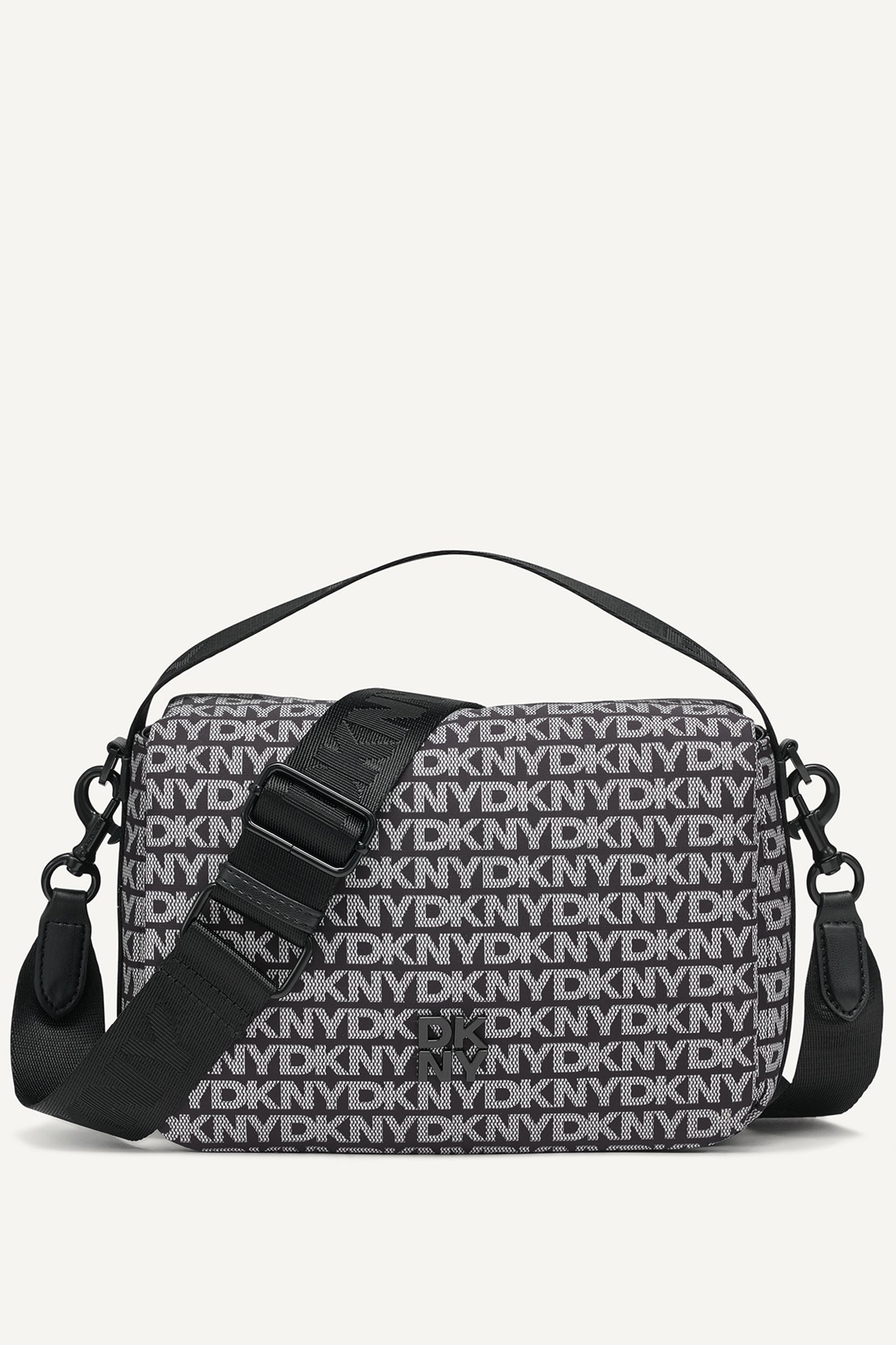 Black JENNY FLAP SHOULDER BAG, FRONT VIEW | Crossbody Bags