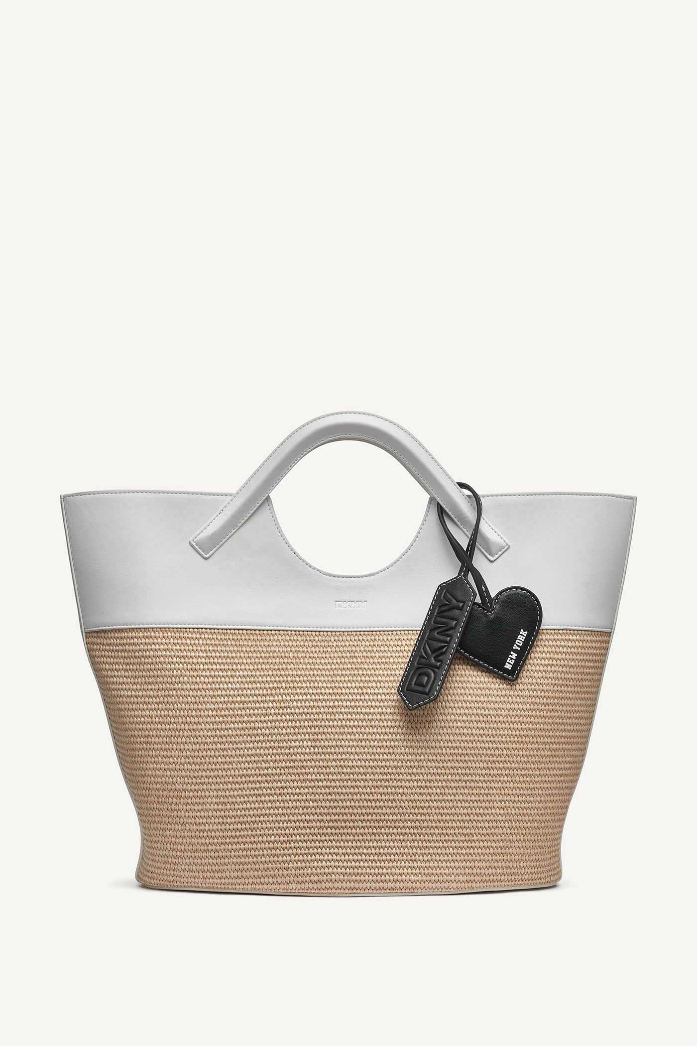 NATURAL/MARSHMALLOW MALENA LARGE TOTE BAG, VIEW 1 | Summer Essentials