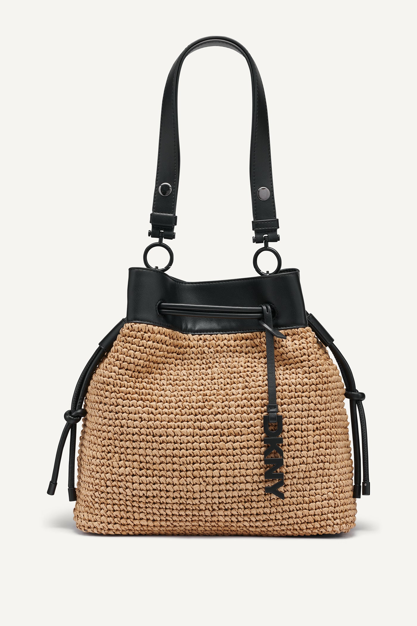 Natural/Black BARDOT HOBO BAG, FRONT VIEW | Products