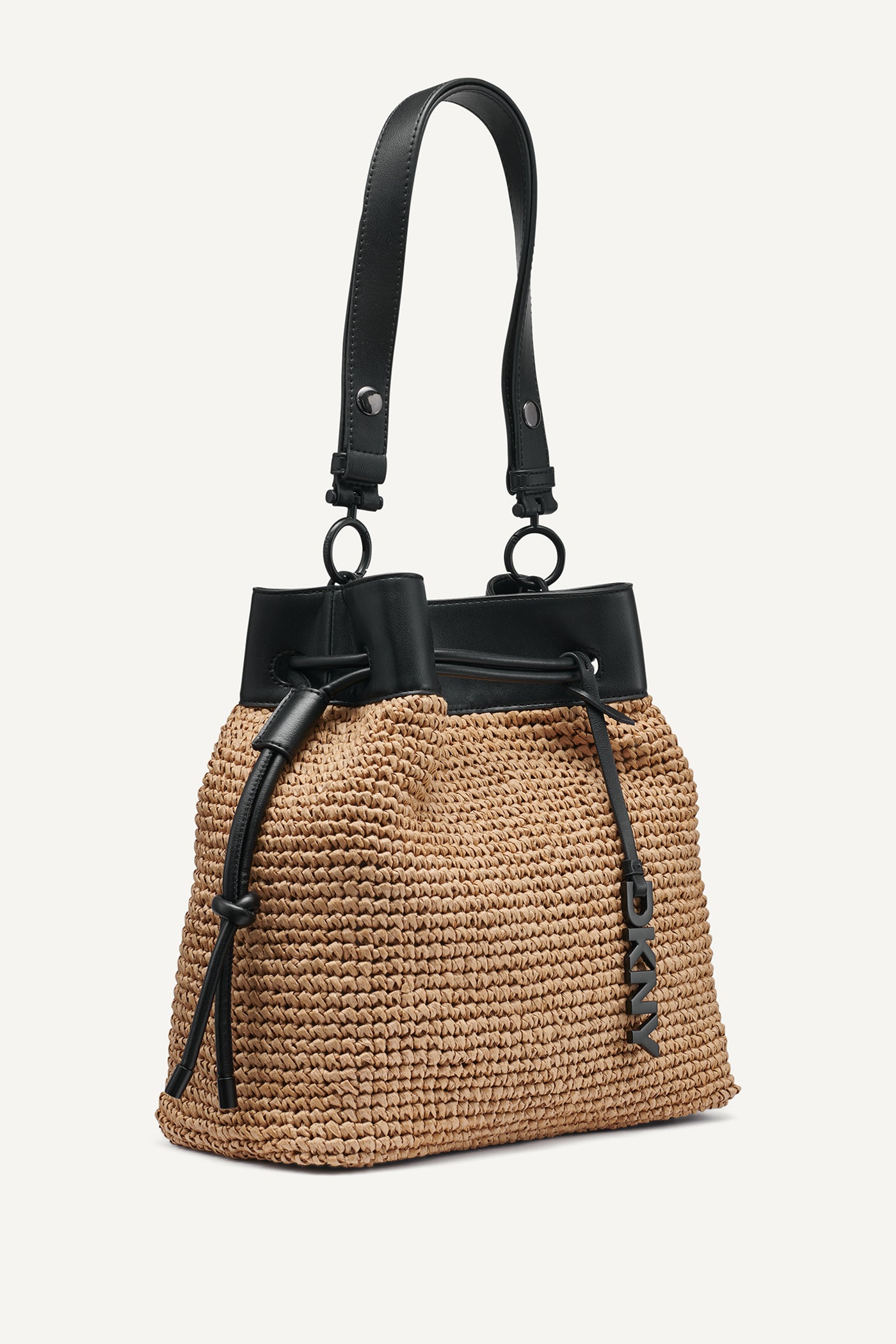 Natural/Black BARDOT HOBO BAG, BACK VIEW | Products