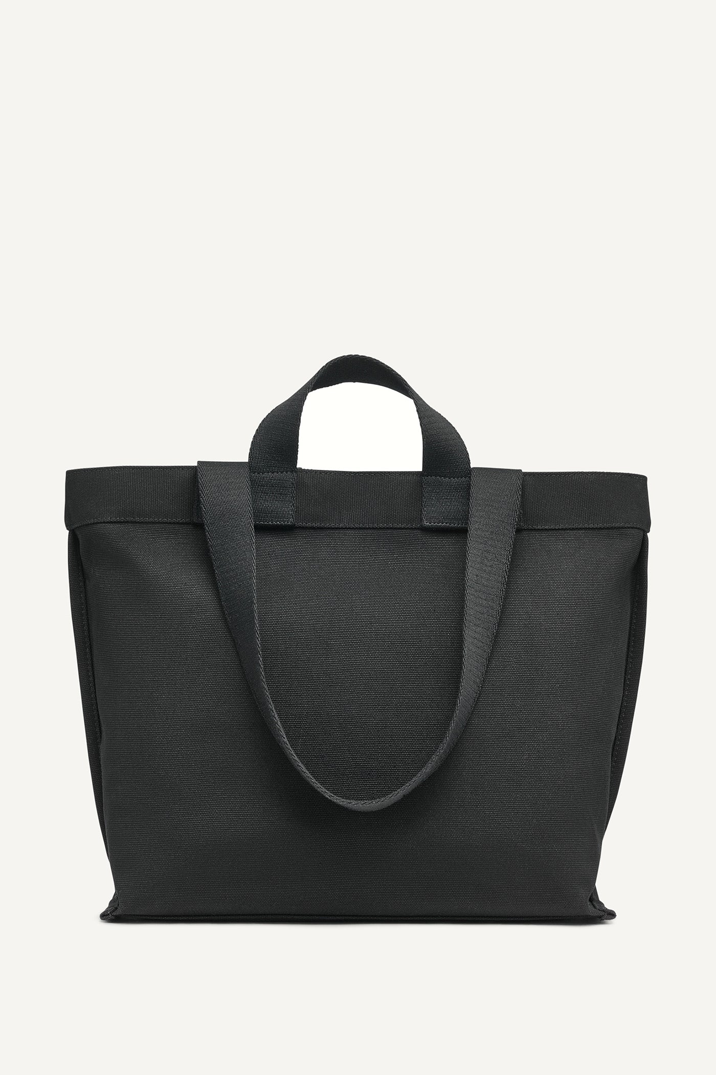 BLACK/BRIGHT RED BRADY DOUBLE HANDLE TOTE, BACK VIEW | New Bags