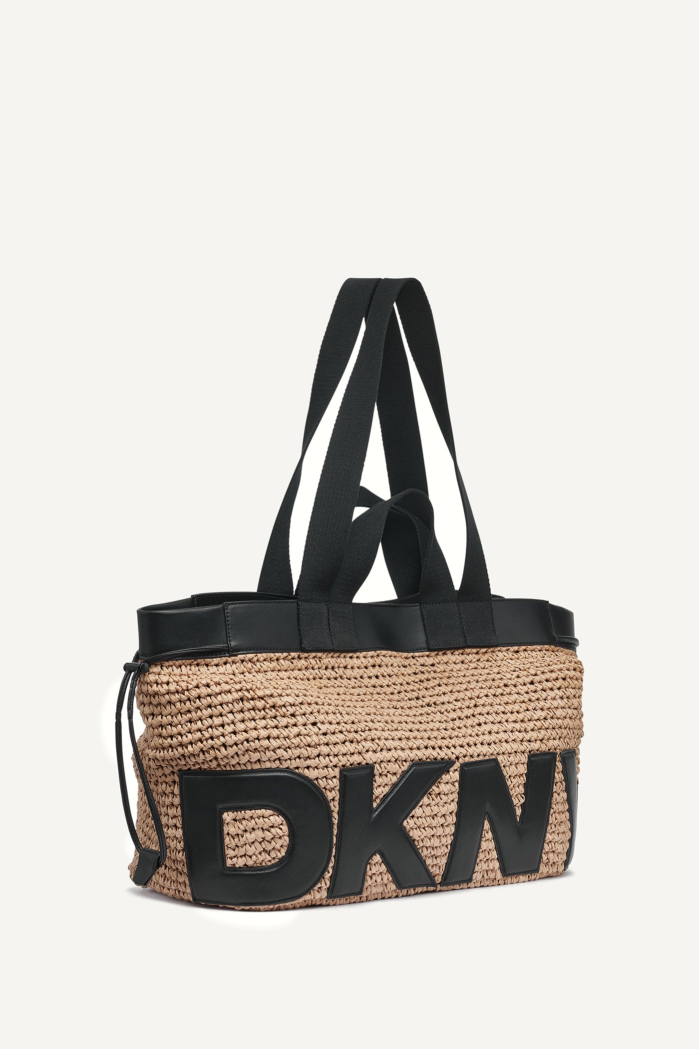 BARDOT RAFFIA LOGO TOTE VIEW 4 | MILLIE