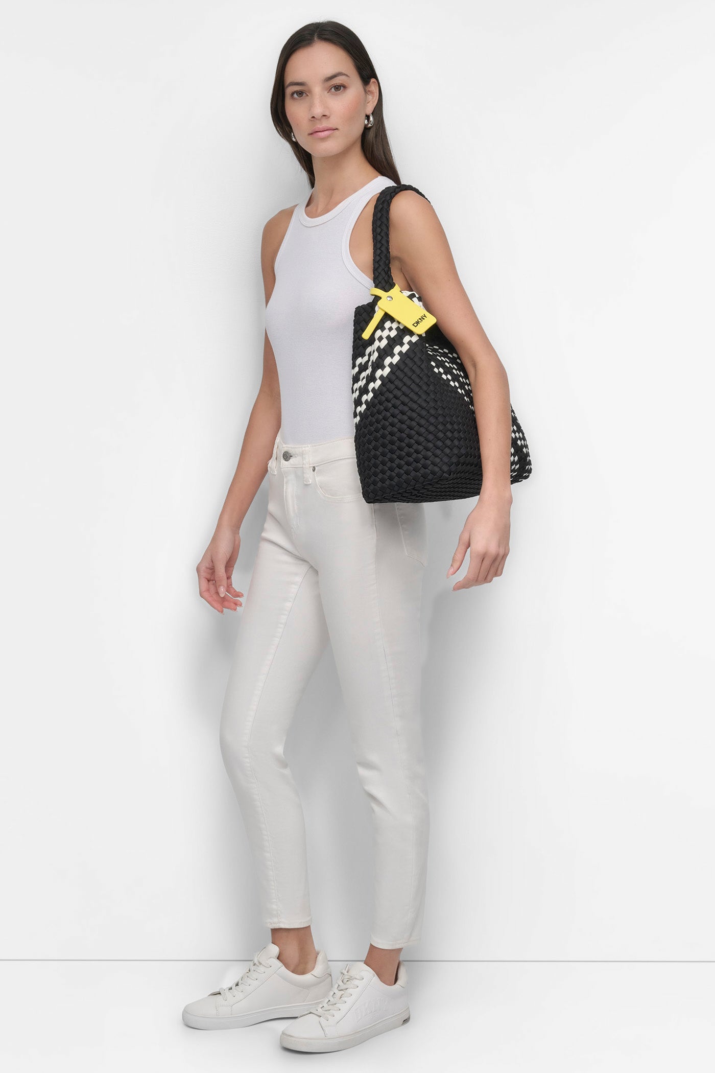 SILVER GISELLE TOTE BAG, BACK VIEW | Totes