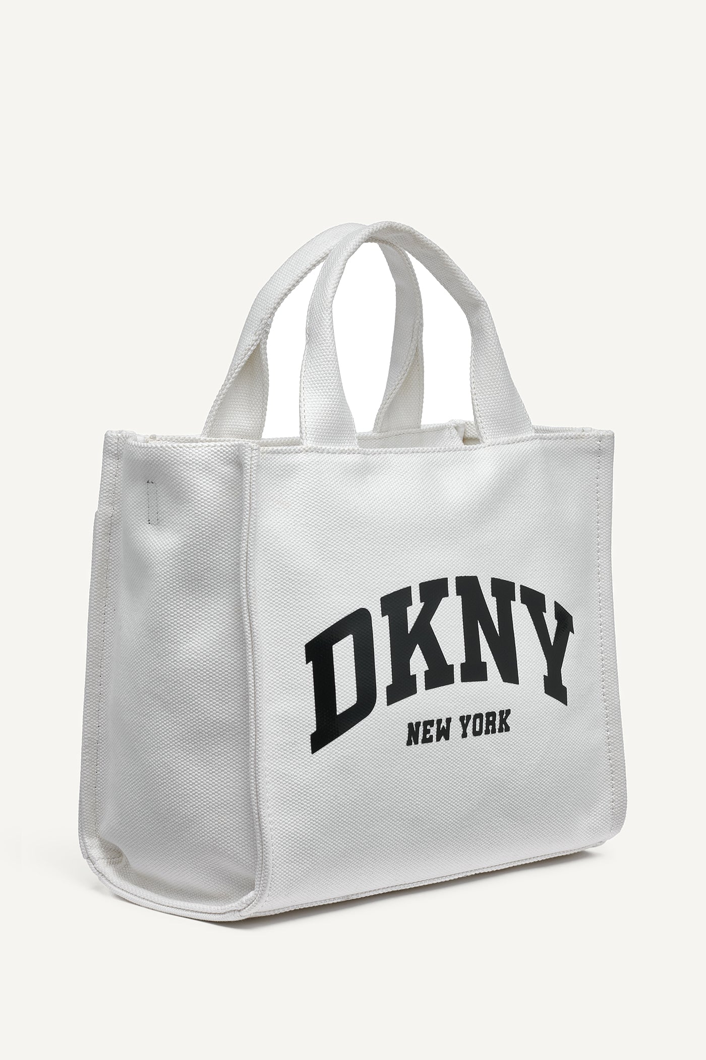 MARSHMALLOW HADLEE MEDIUM LOGO TOTE, VIEW 2 | The Hadlee