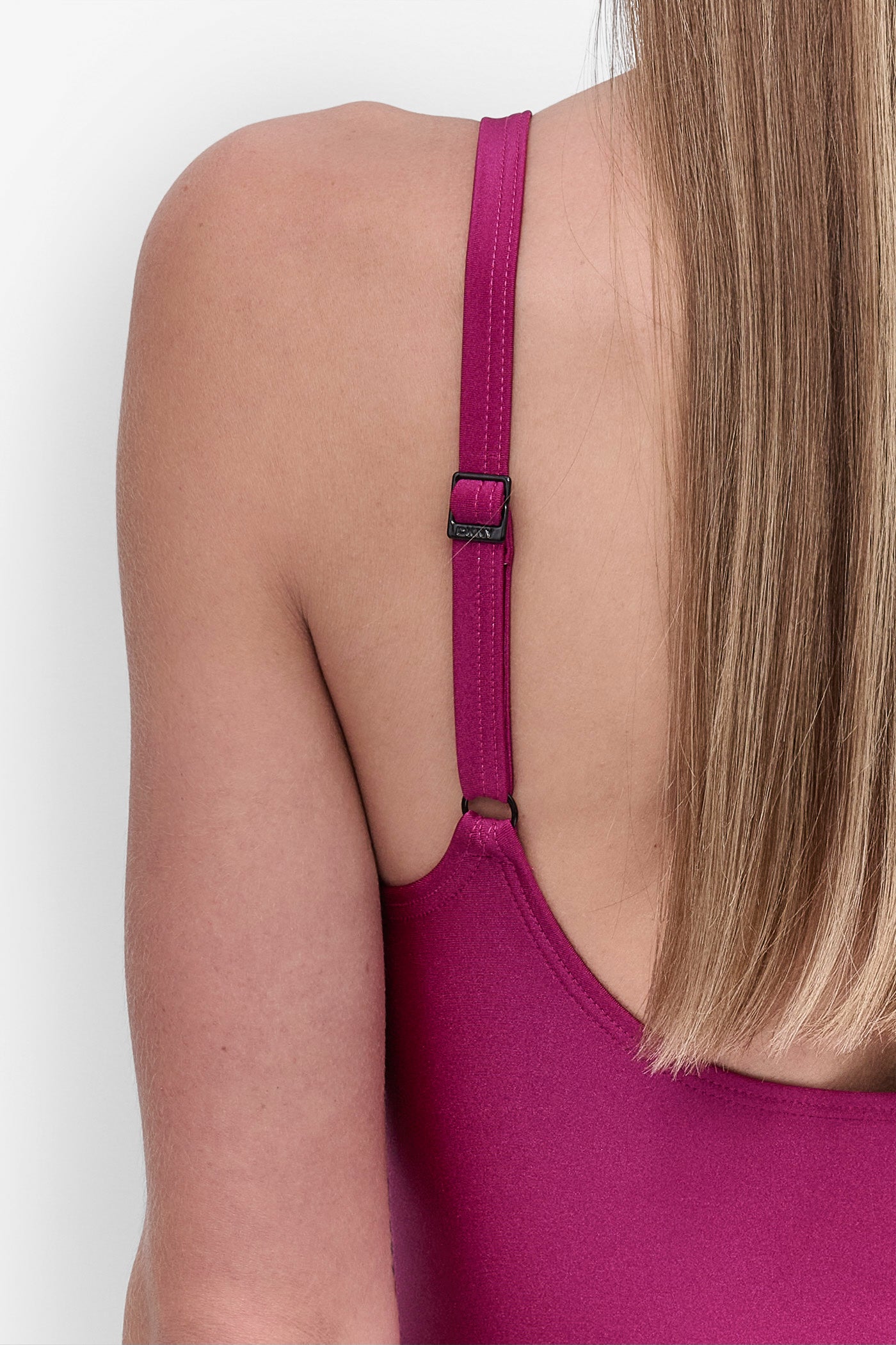 Dint 桜色ワンピース Adjustable Side Tie Shirred One Piece | DKNY