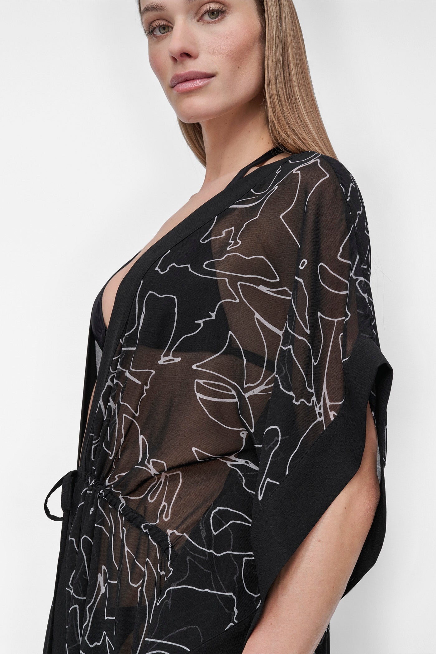 TIE-FRONT MAXI KAFTAN VIEW 7 | Summer Essentials