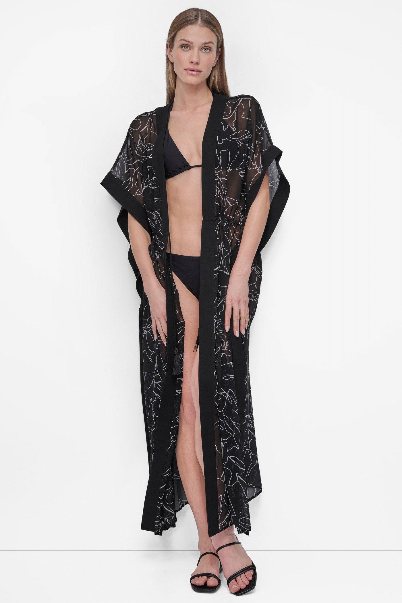 TIE-FRONT MAXI KAFTAN VIEW 8 | Summer Essentials