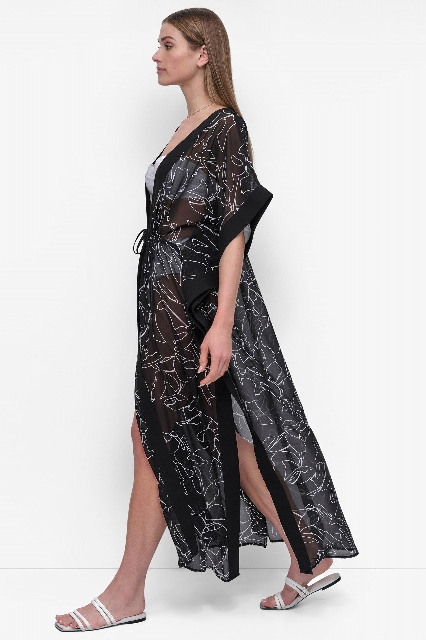 TIE-FRONT MAXI KAFTAN VIEW 3 | Summer Essentials