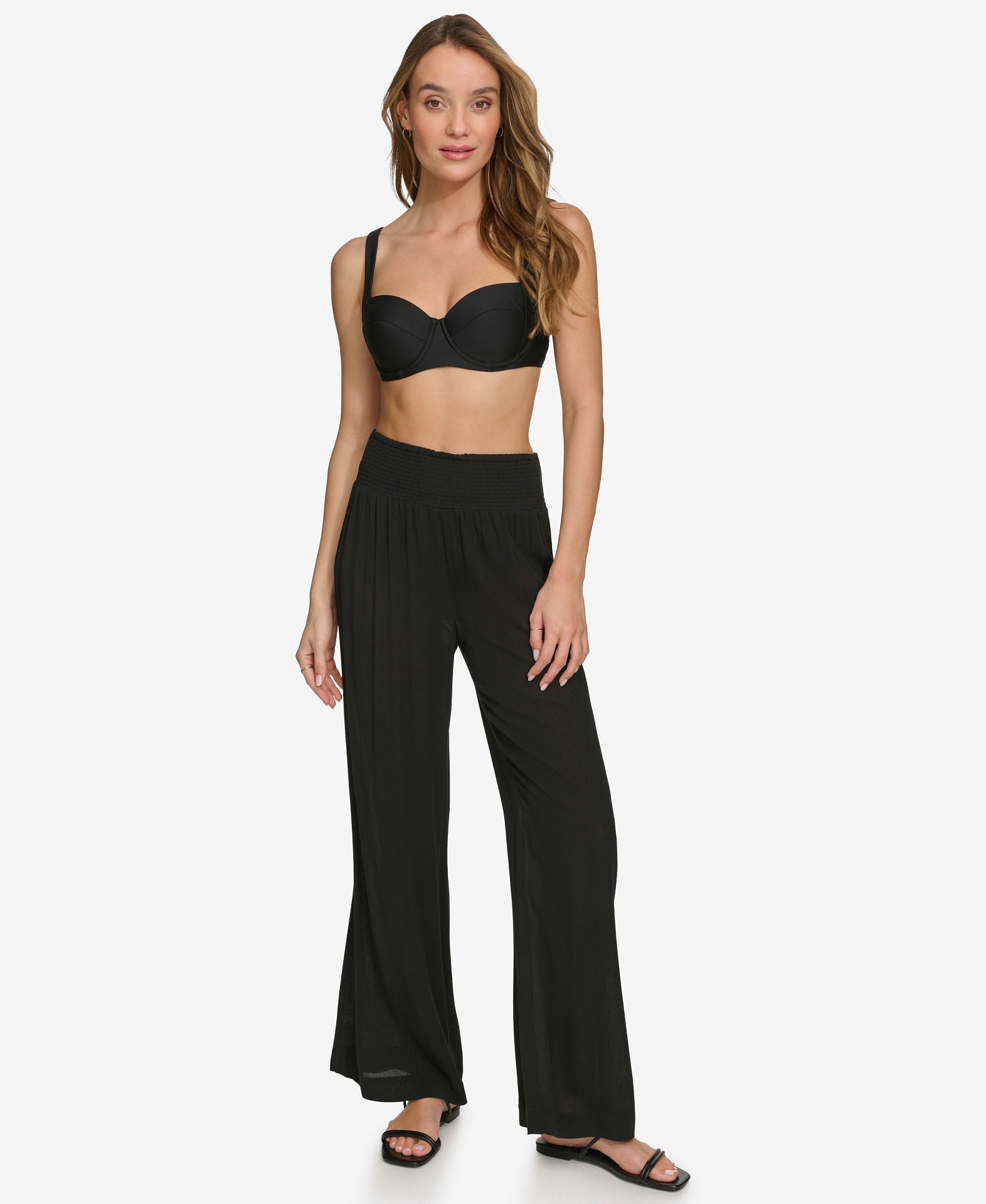 SUMMER GAUZE WIDE-LEG BEACH PANT VIEW 3 | Summer Essentials