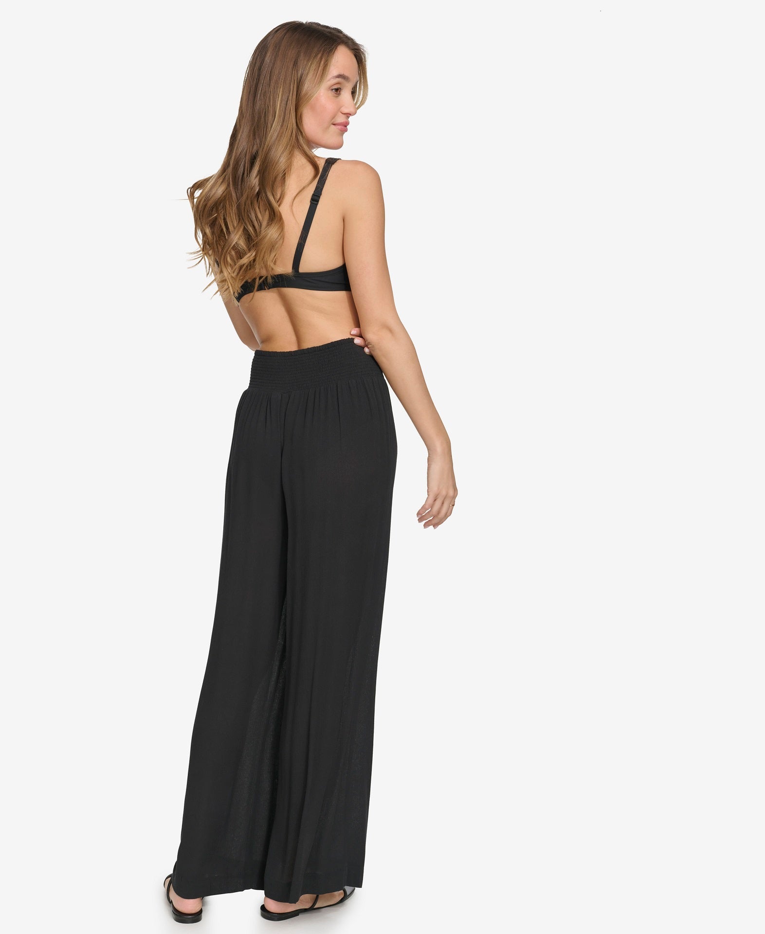 SUMMER GAUZE WIDE-LEG BEACH PANT VIEW 5 | Summer Essentials