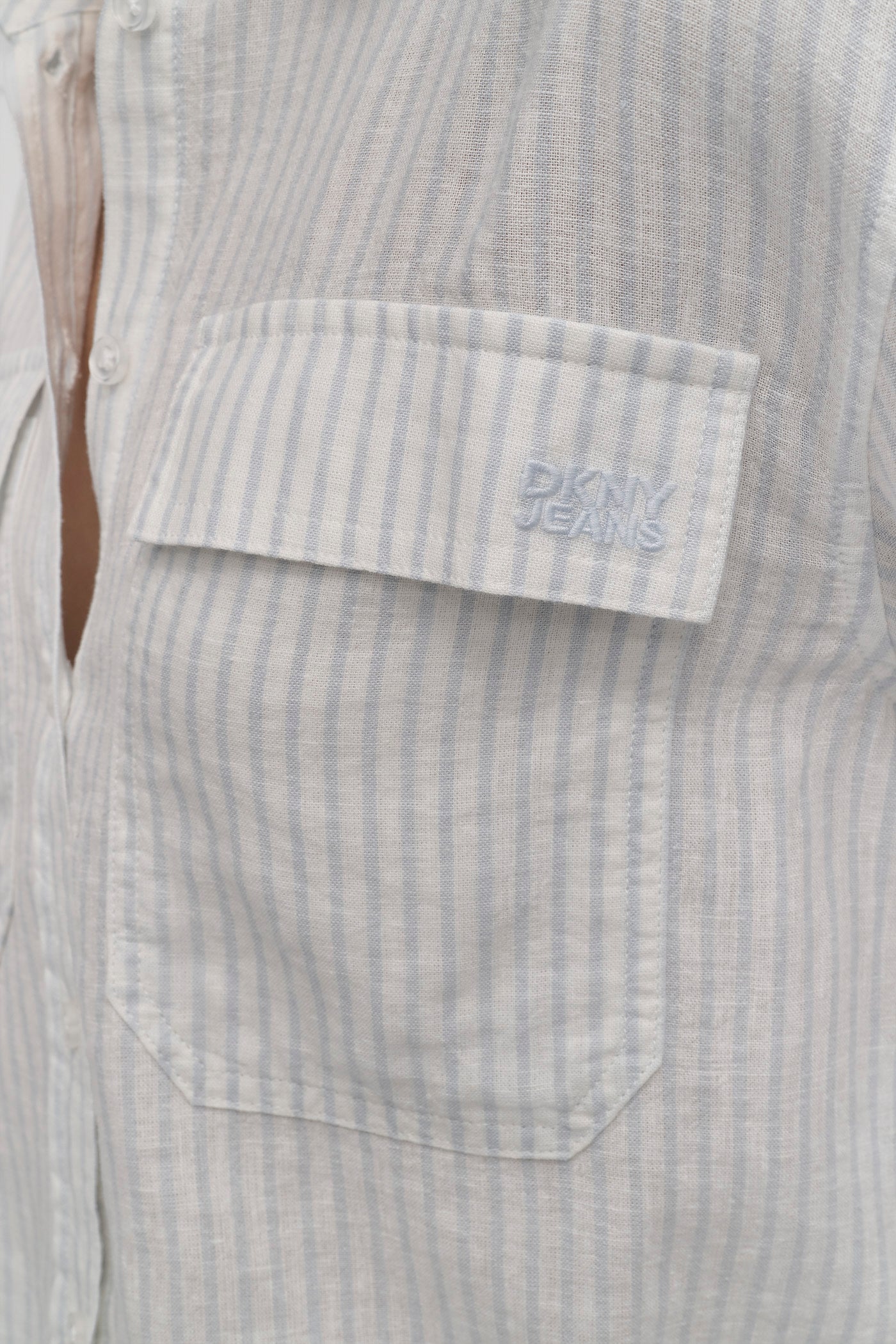 STRIPED LONG SLEEVE CROPPED SHIRT VIEW 8 | WOMEN'S SWEATERS & TOPS