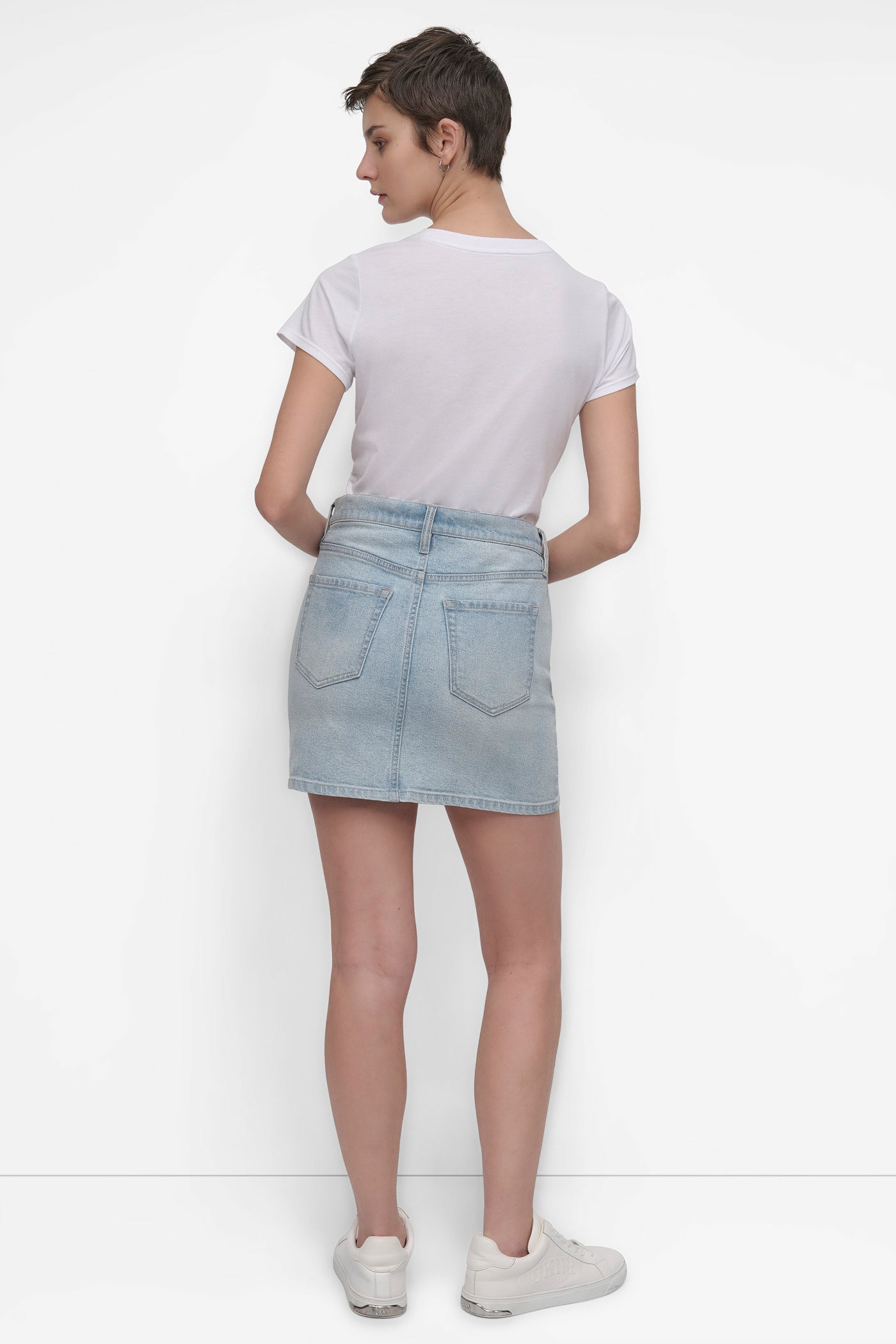 MINI SKIRT WITH RHINESTONE EMBELLISHMENT VIEW 7 | Denim Destination