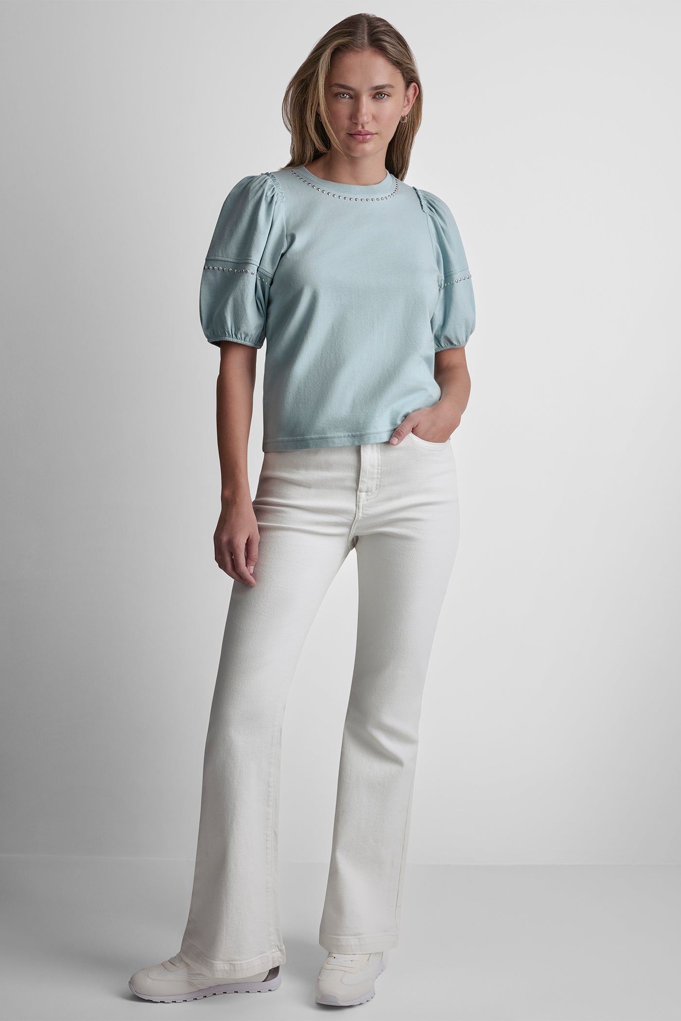 DOME STUDS MINI RUFFLE SHIRT VIEW 5 | Clothing