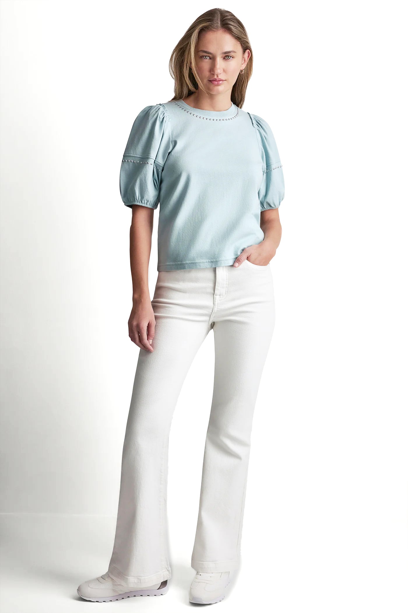DOME STUDS MINI RUFFLE SHIRT VIEW 5 | Gifts Under $100