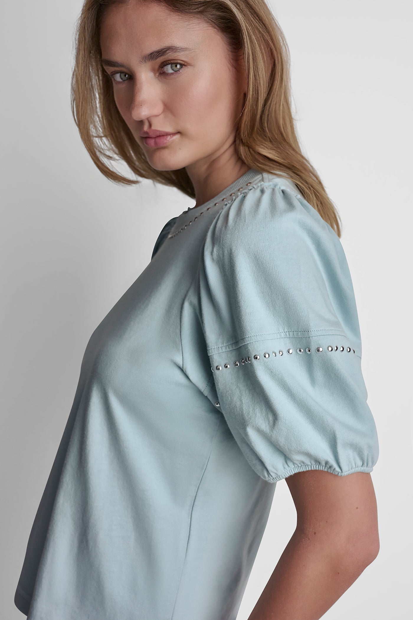 DOME STUDS MINI RUFFLE SHIRT VIEW 6 | Clothing
