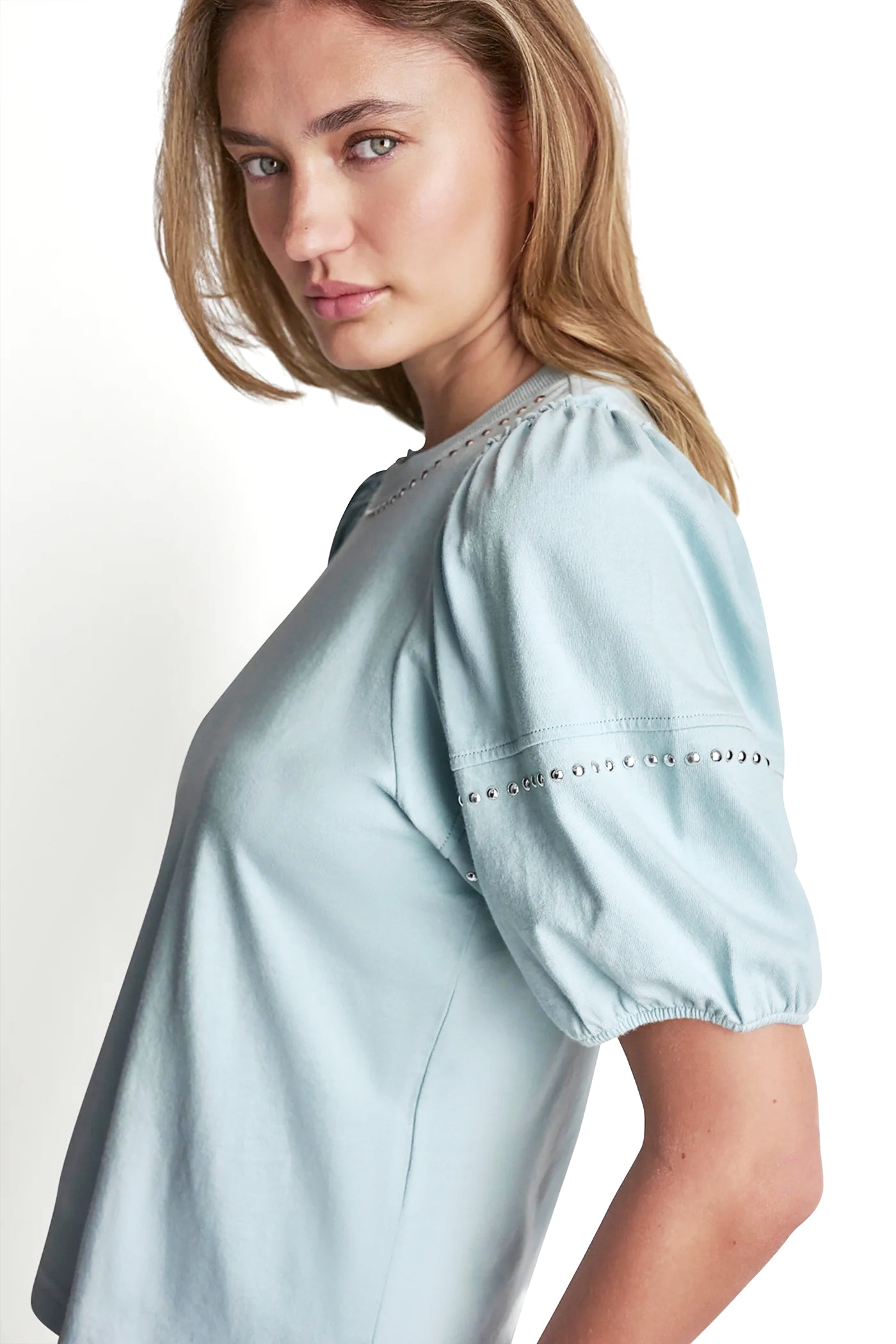 DOME STUDS MINI RUFFLE SHIRT VIEW 6 | Gifts Under $100