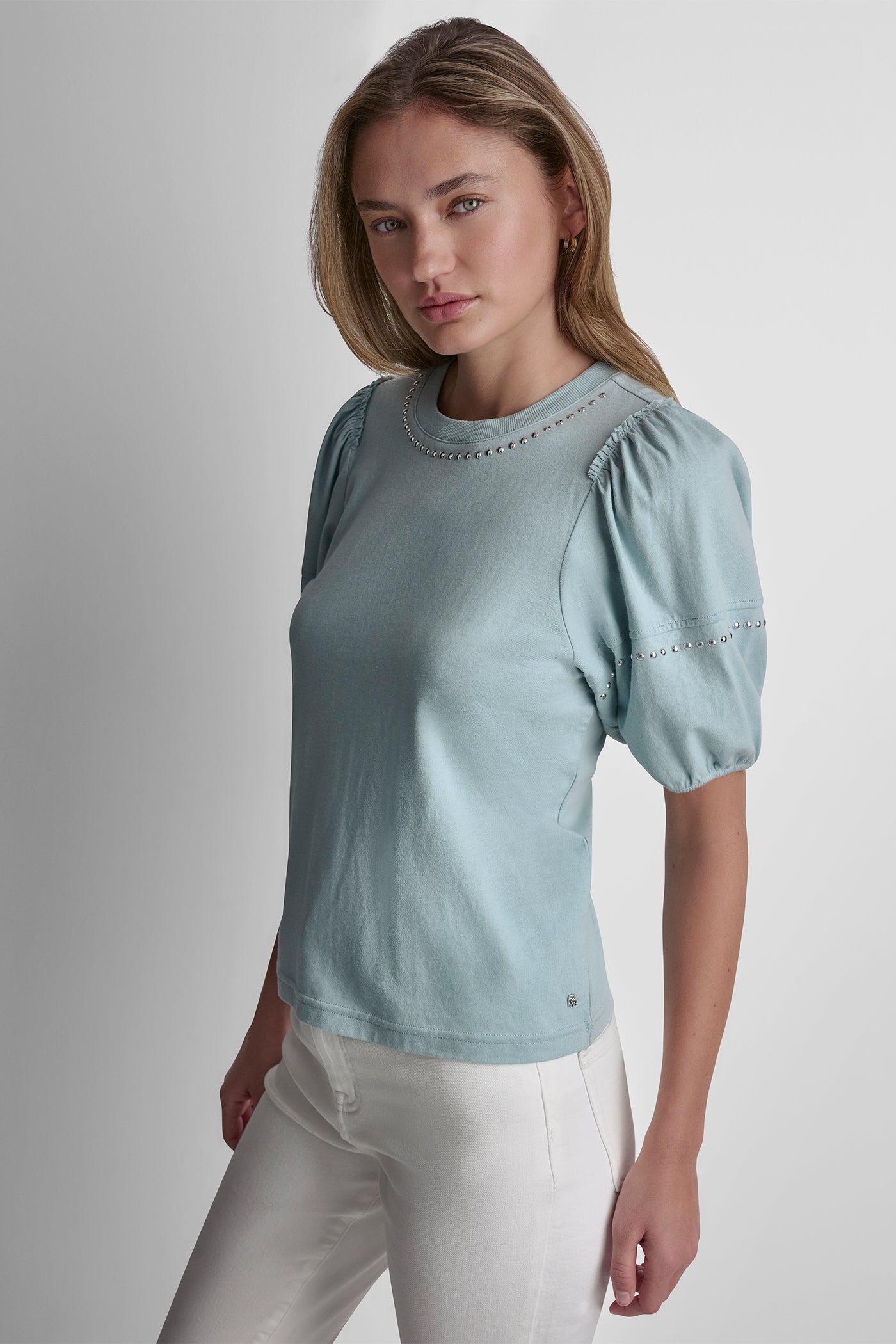 DOME STUDS MINI RUFFLE SHIRT VIEW 3 | Clothing