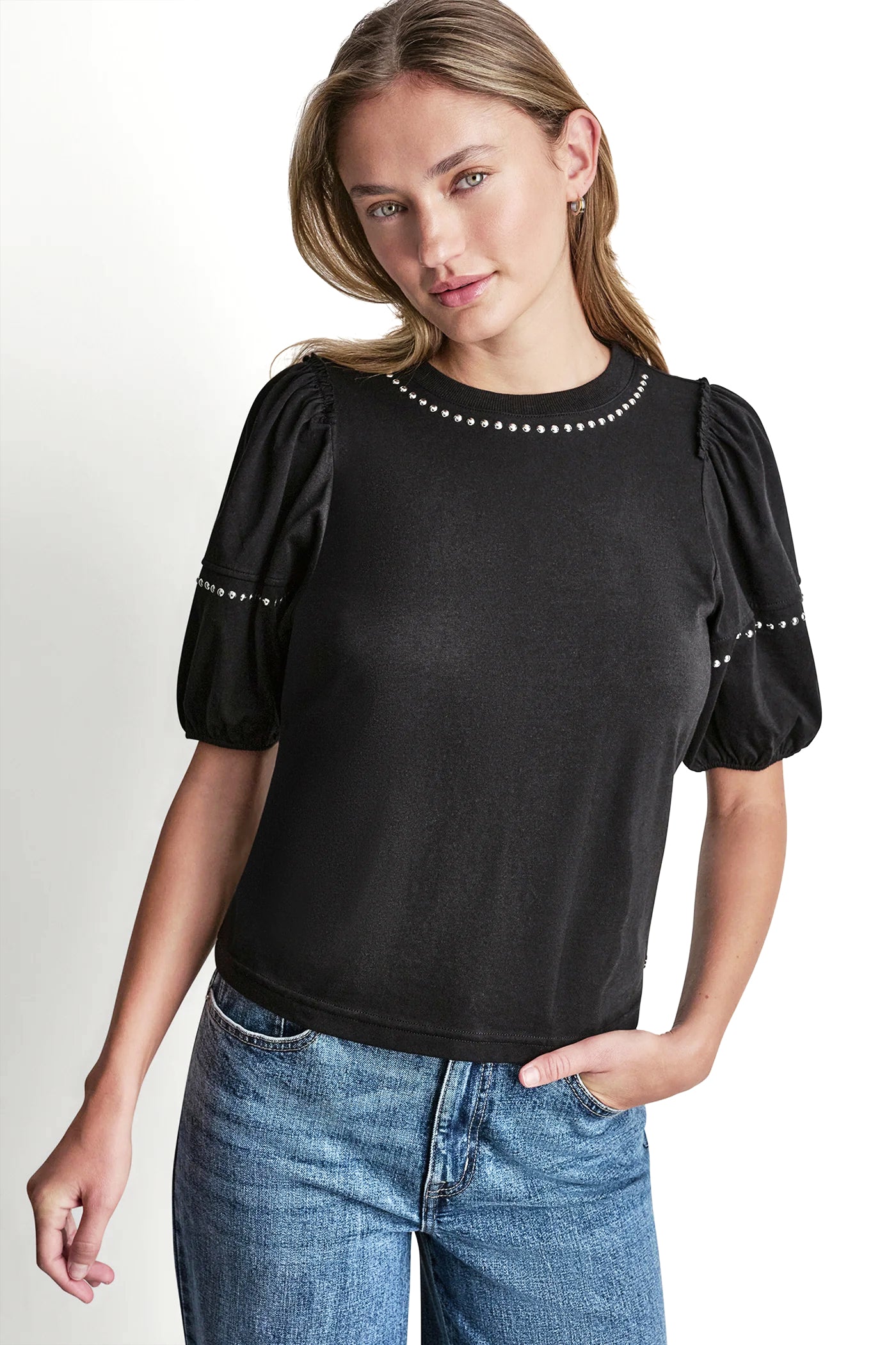 DOME STUDS MINI RUFFLE SHIRT VIEW 5 | Gifts Under $100