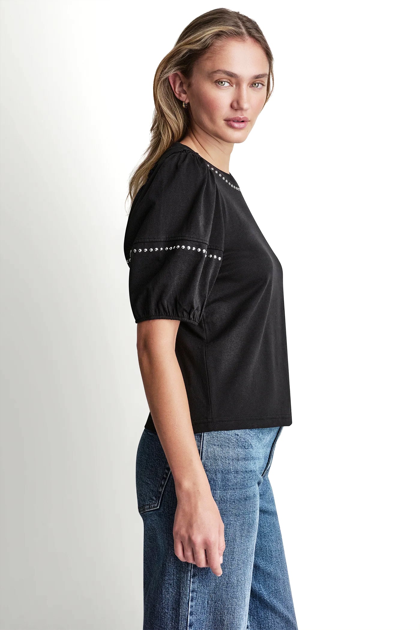 DOME STUDS MINI RUFFLE SHIRT VIEW 4 | Gifts Under $100