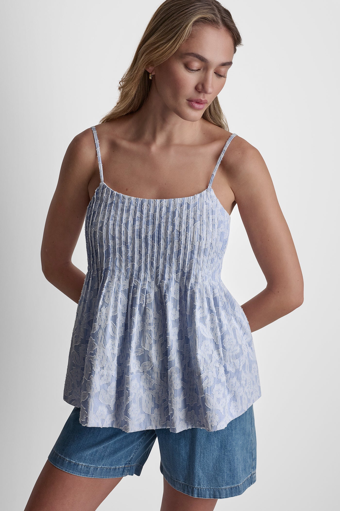 FLORAL JACQUARD TANK TOP VIEW 4 | The Vacation Edit