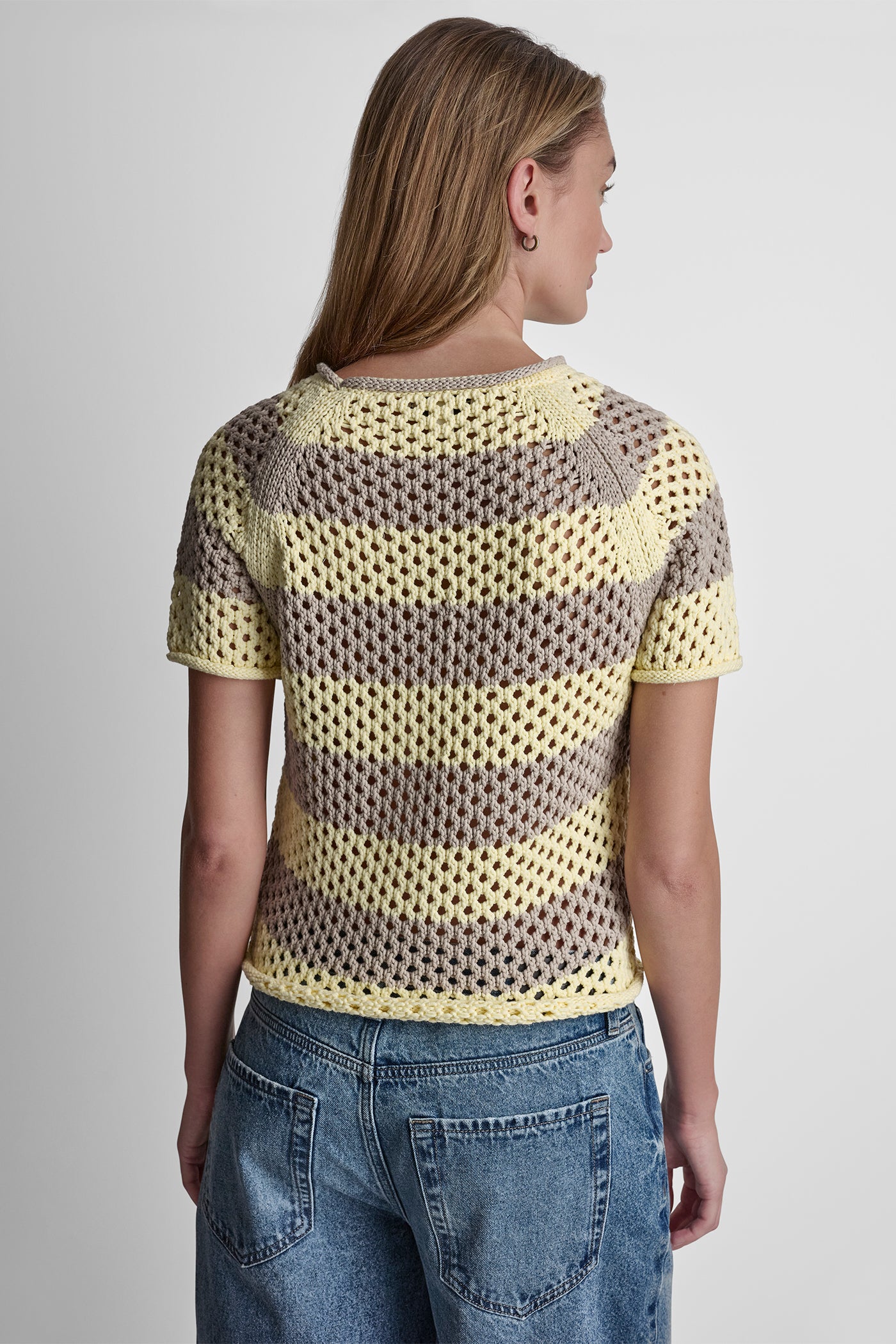 OPEN STITCH STRIPE SWEATER VIEW 3 | New clothing