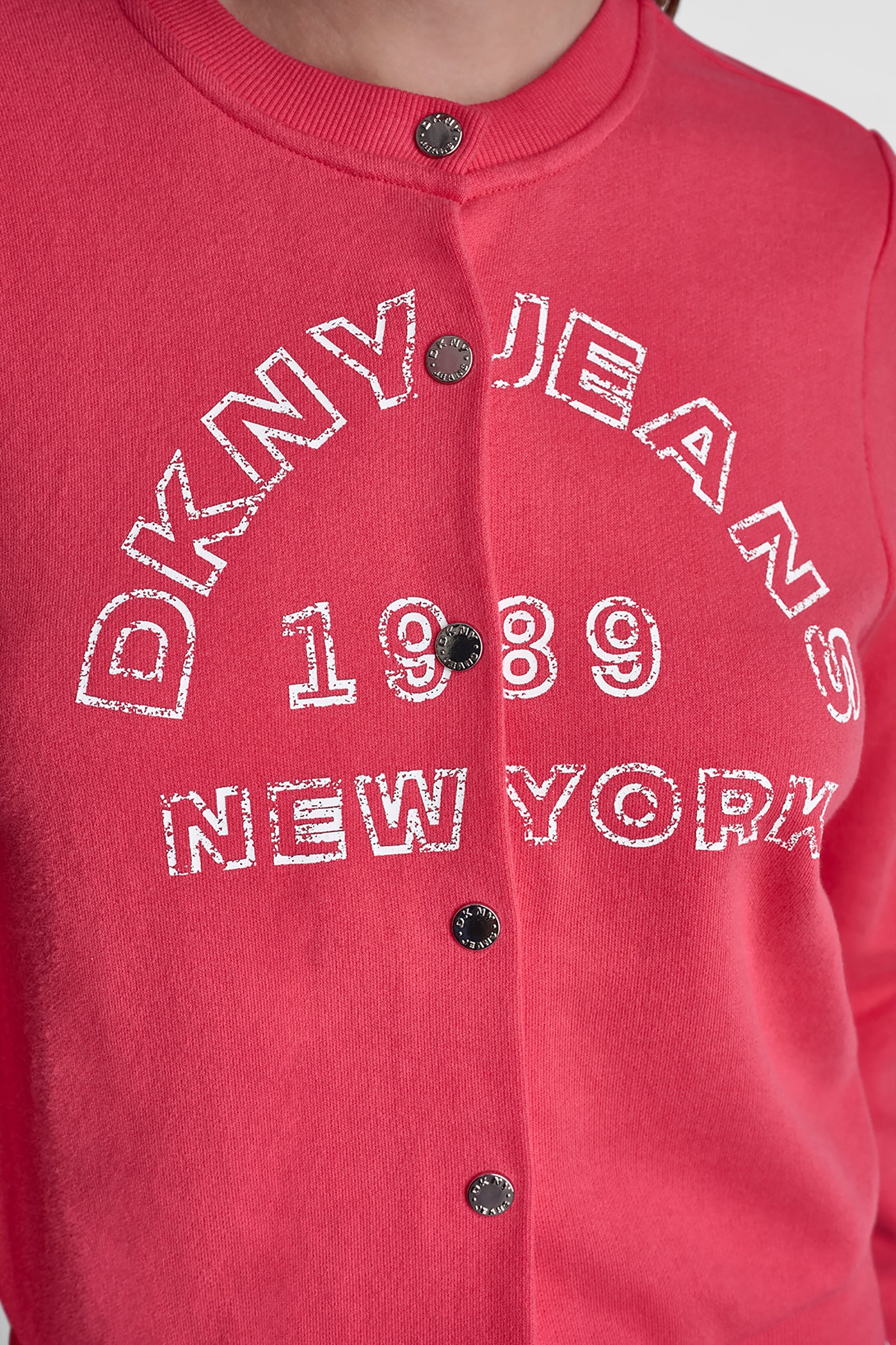 BUTTON FRONT SHRUNKEN LOGO JACKET VIEW 6 | Jackets & Trench Coats