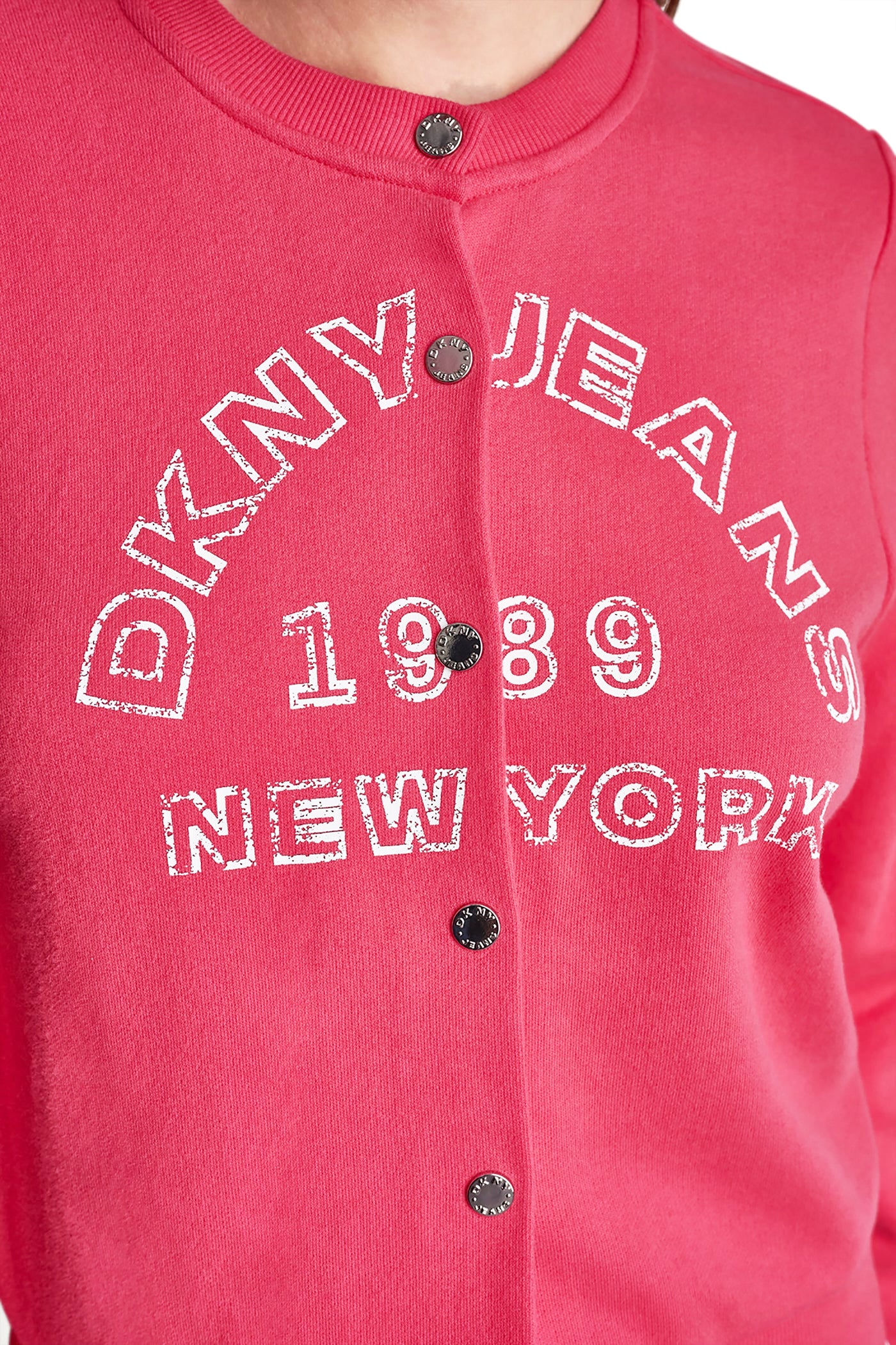 BUTTON FRONT SHRUNKEN LOGO JACKET VIEW 6 | Gifts Under $100