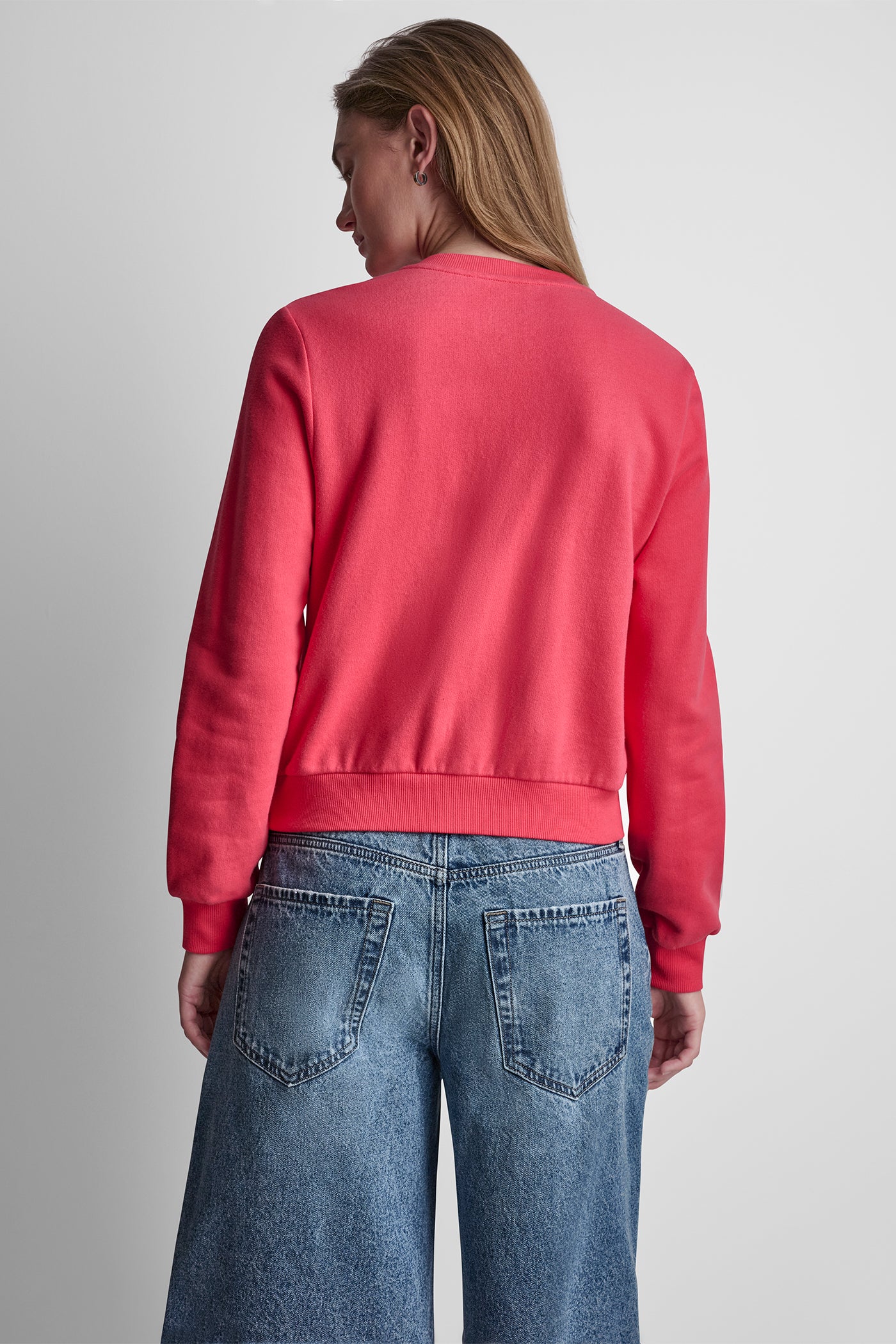 BUTTON FRONT SHRUNKEN LOGO JACKET VIEW 3 | Jackets & Trench Coats