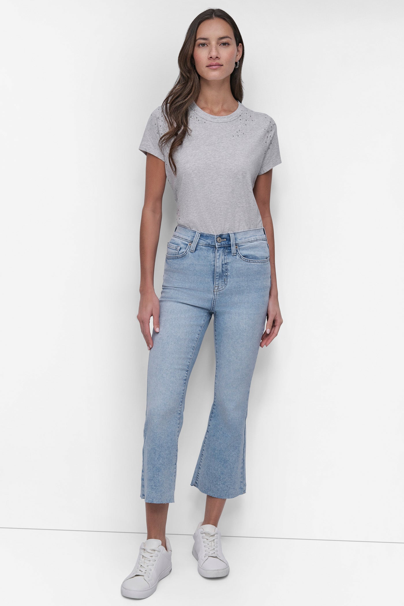 HIGH-RISE RAW EDGE FLARE JEAN VIEW 7 | Pants & Denim